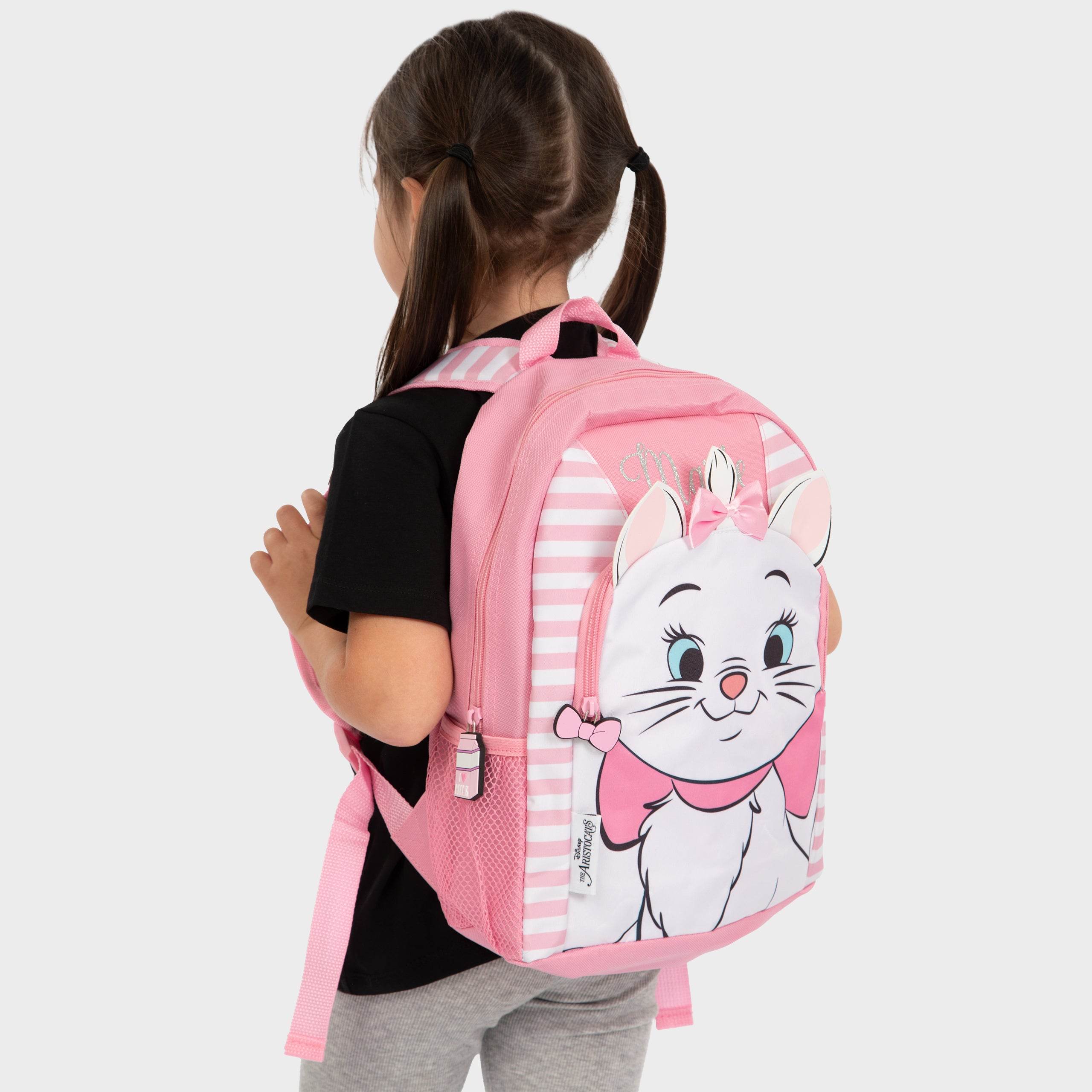 Aristocats Marie Backpack 3D Ears Disney School Bag Pink