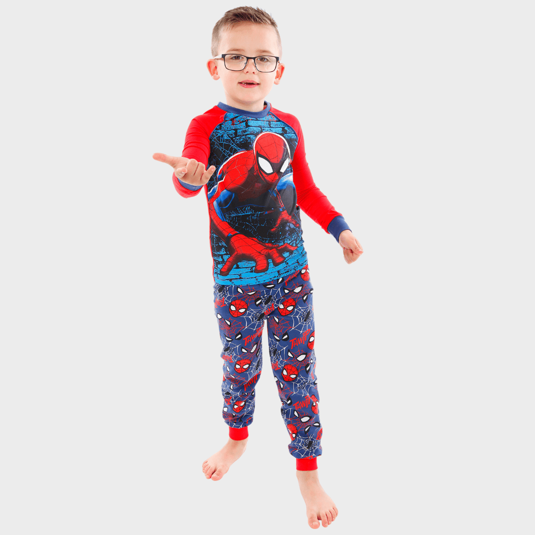 Spider-Man Kids Pyjama Set Snuggle Fit Red/Blue –