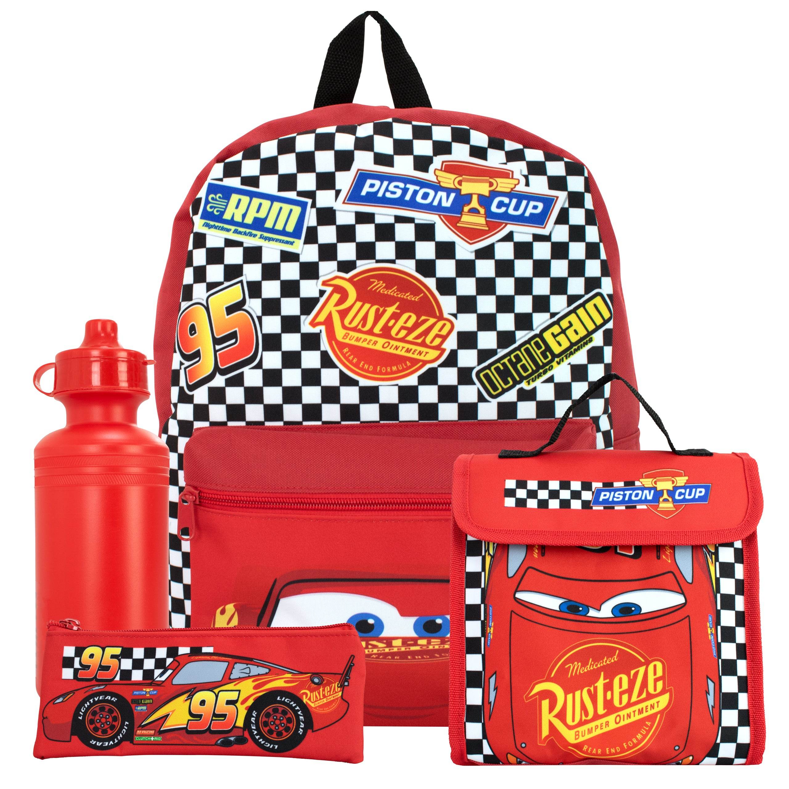 Lightning McQueen Backpack Set | 4 Piece Set | Disney Cars Lightning McQueen Backpack Set | 4 Piece Set | Disney Cars