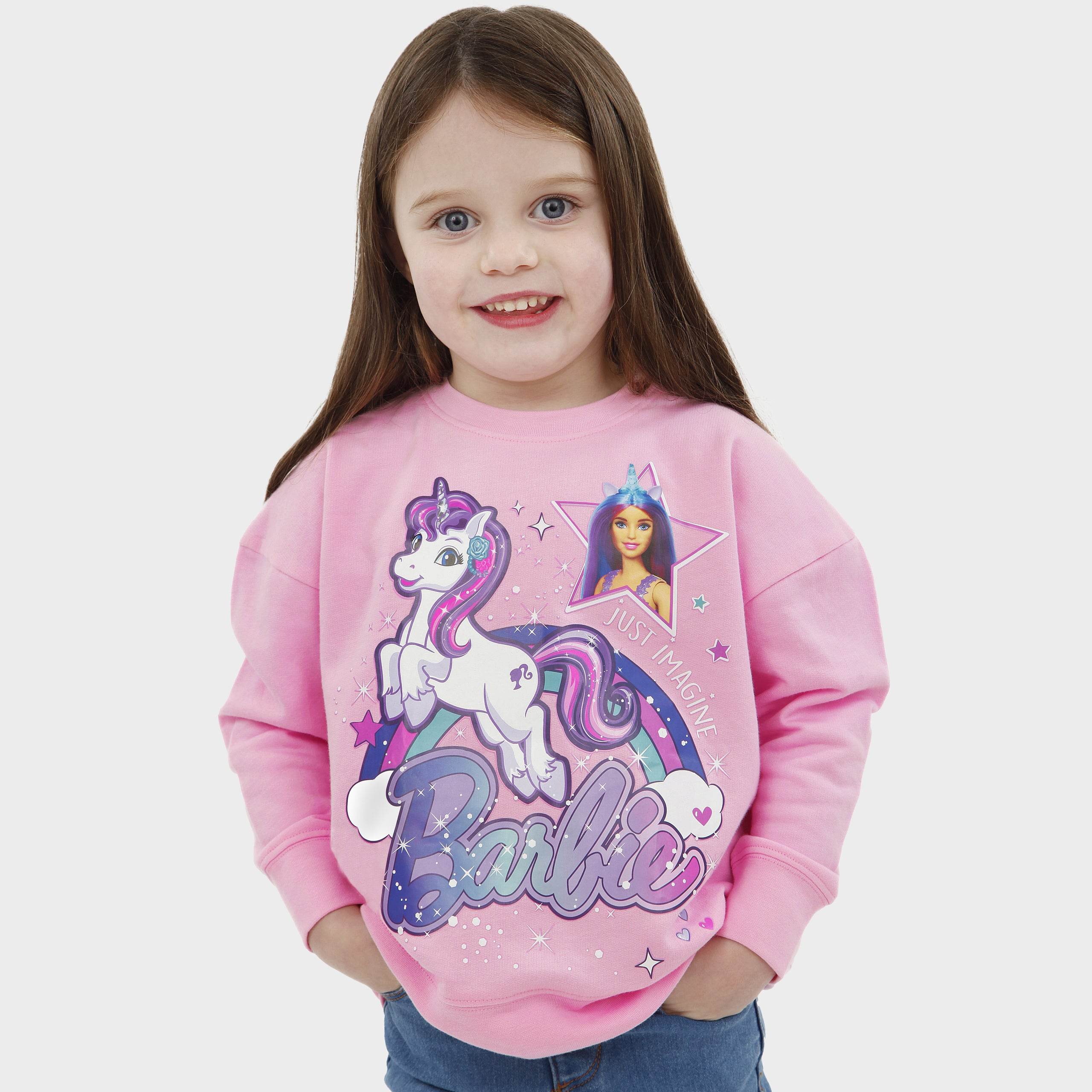 Pink Barbie Sweatshirt Kids Official Merchandise –