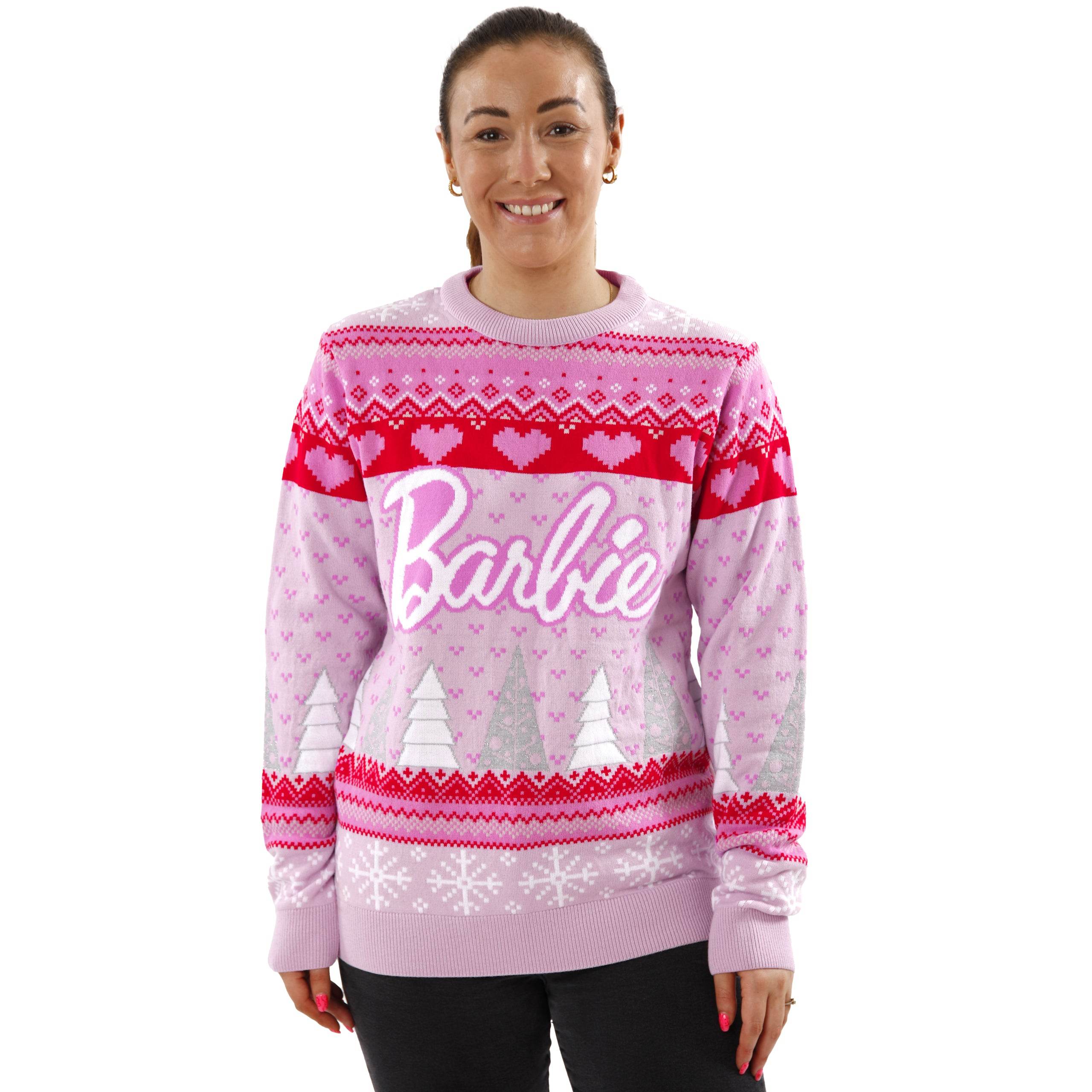 Barbie Christmas Jumper Adults Official Merchandise