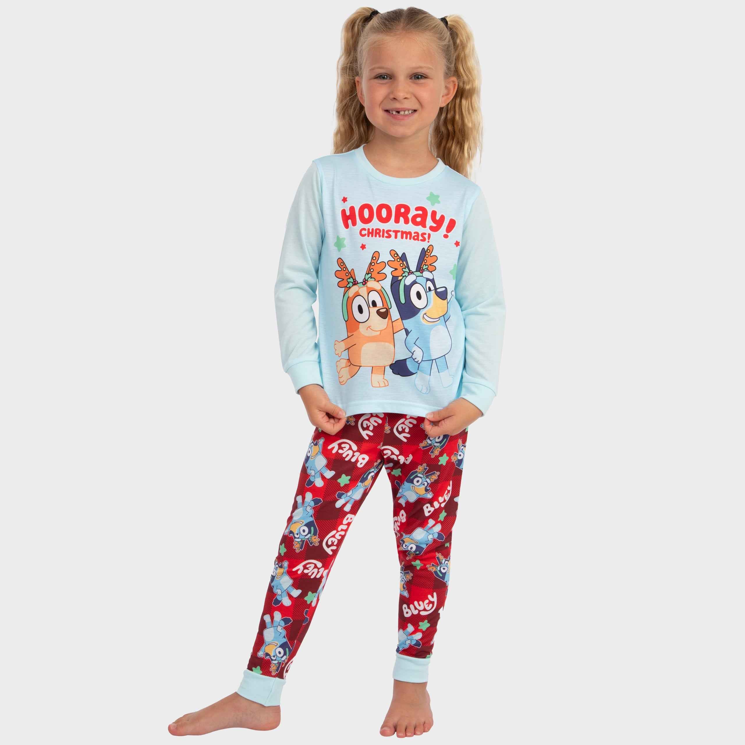 Bluey Christmas Pyjamas Xmas Girls PJs Matching Family Pyjamas