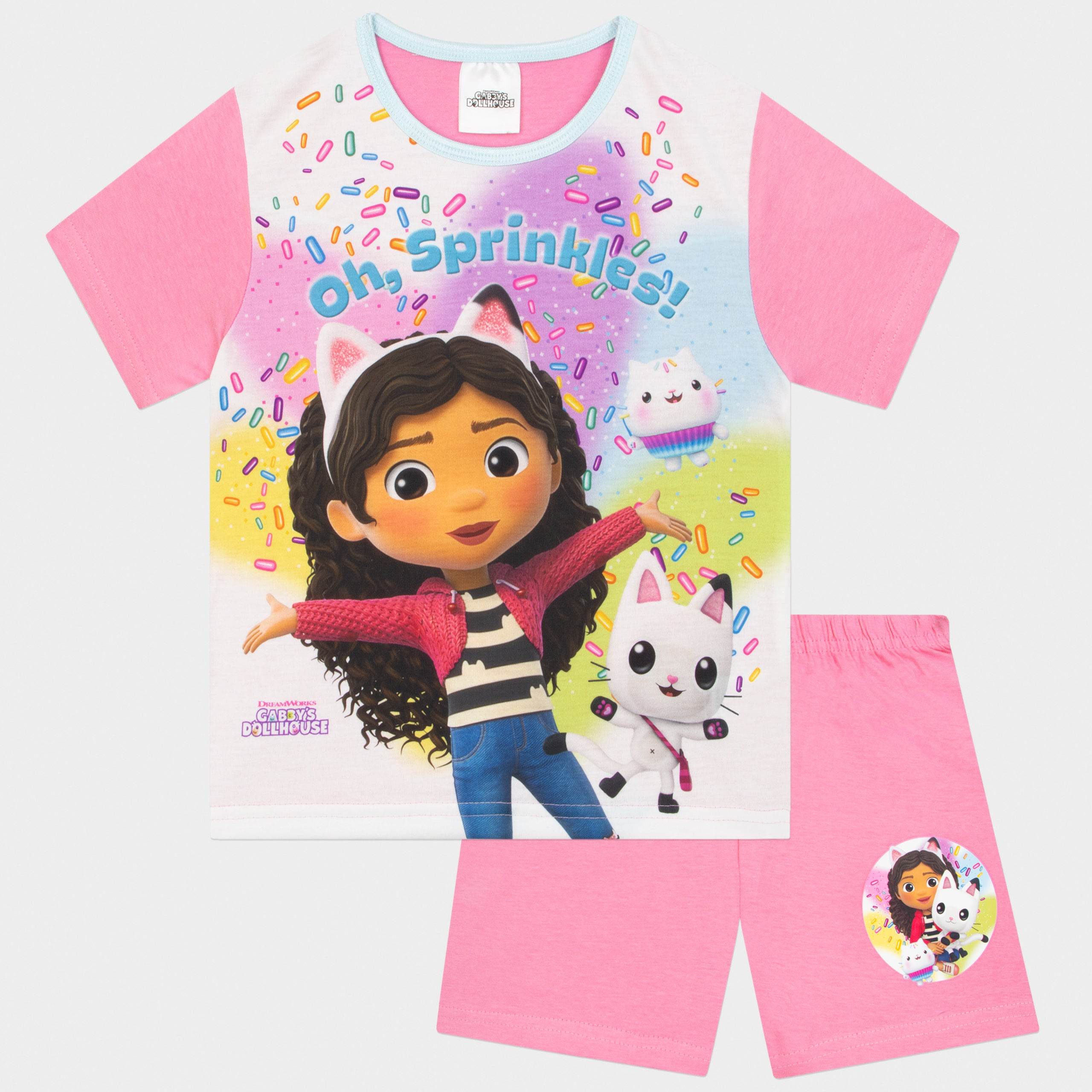 Gabbys Dollhouse de poupée blanc pyjama ensemble | Enfants Gabby T-Shirt et Shorts pyjama ensemble | Paw-Some Dreamer Cat Design | Marchandise officielle | Cadeau de vêtements d'intérieur confortables Gabbys Dollhouse de poupée blanc pyjama ensemble | Enfants Gabby T-Shirt et Shorts pyjama ensemble | Paw-Some Dreamer Cat Design | Marchandise officielle | Cadeau de vêtements d'intérieur confortables
