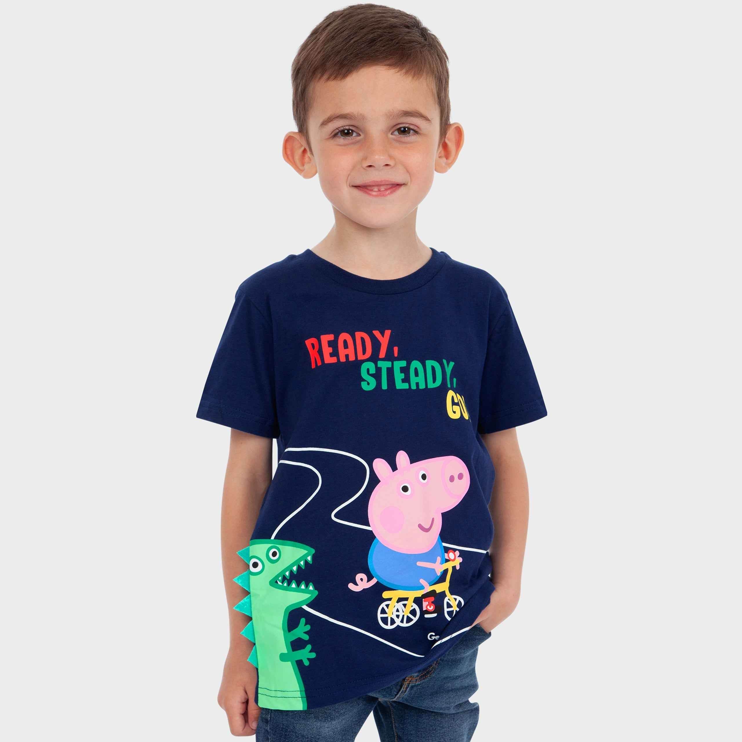 Deux par Deux Boy Organic Cotton Short Sleeve T-Shirt Blue - 6 Years Deux par Deux Boy Organic Cotton Short Sleeve T-Shirt Blue - 6 Years