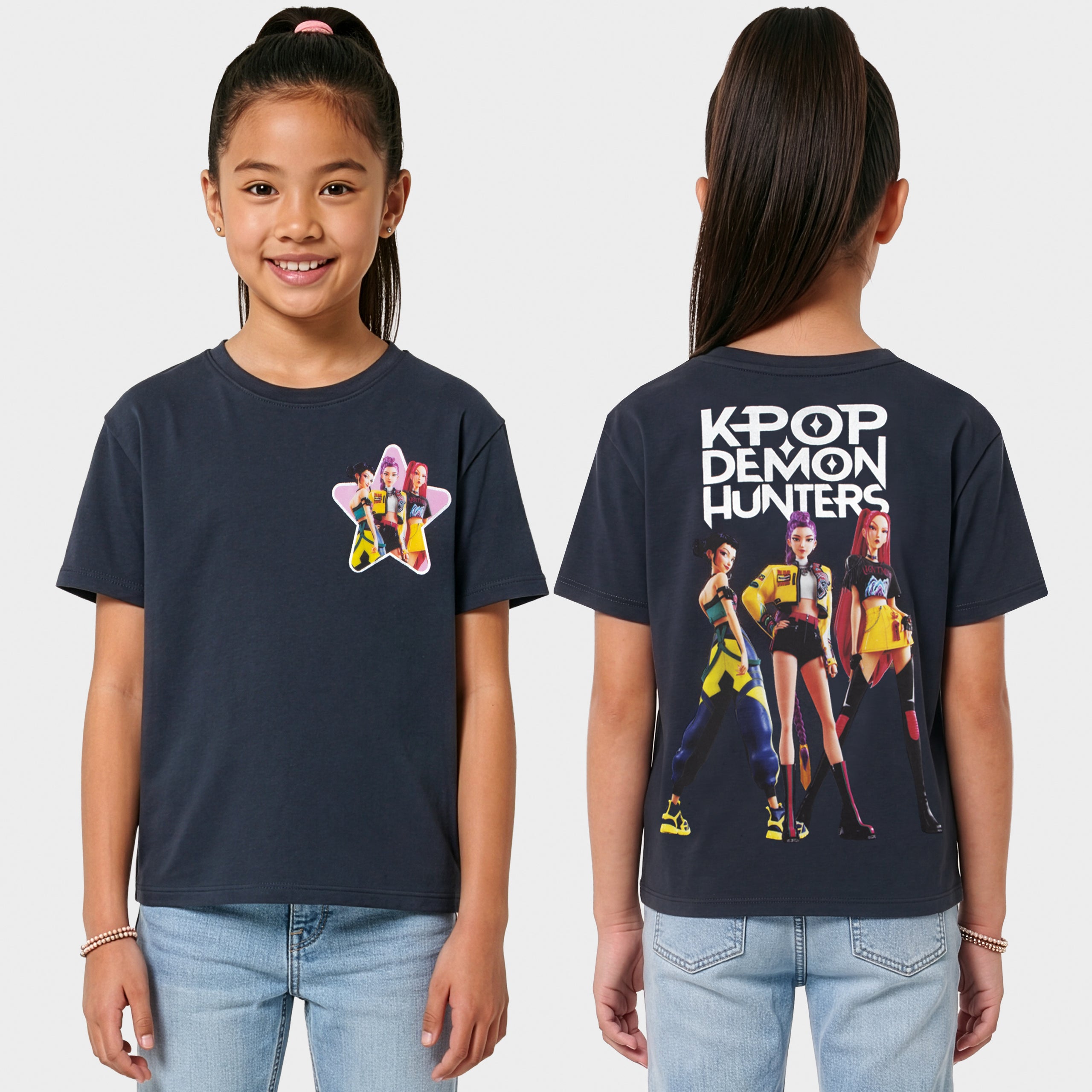 KPop Demon Hunters T-Shirt | Huntrix Tshirt | Boxy Tee Shirt ...