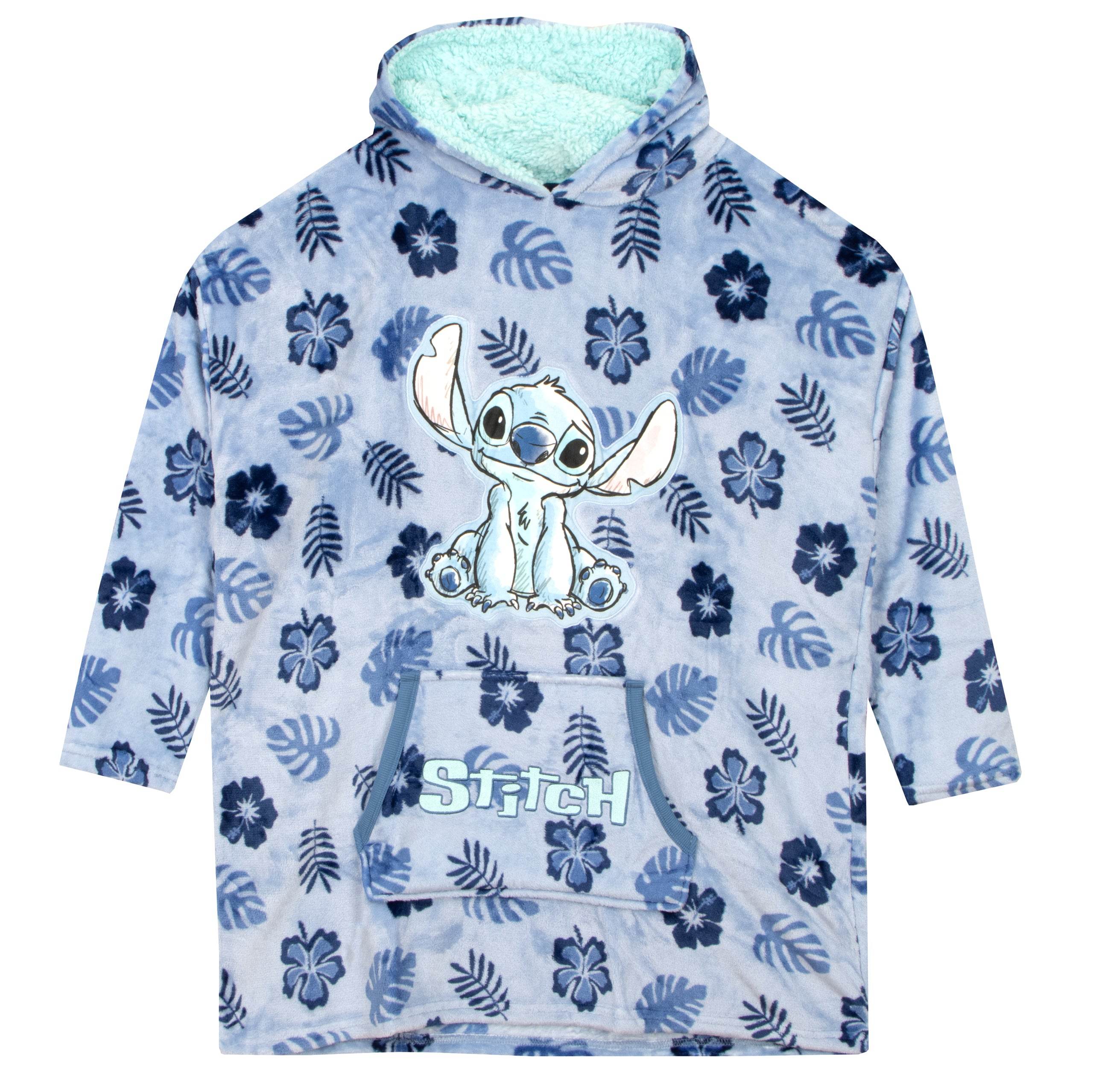 Womens Stitch Hoodie Adults Official Disney Merchandise