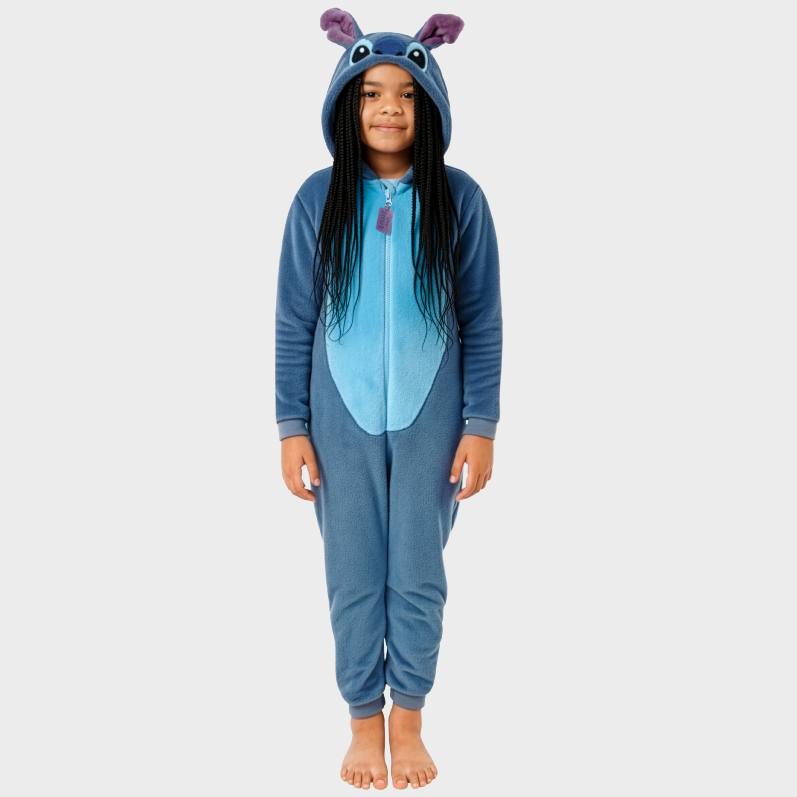 Disney Stitch Girls Onesie | 3D Ears | Super Soft Fleece