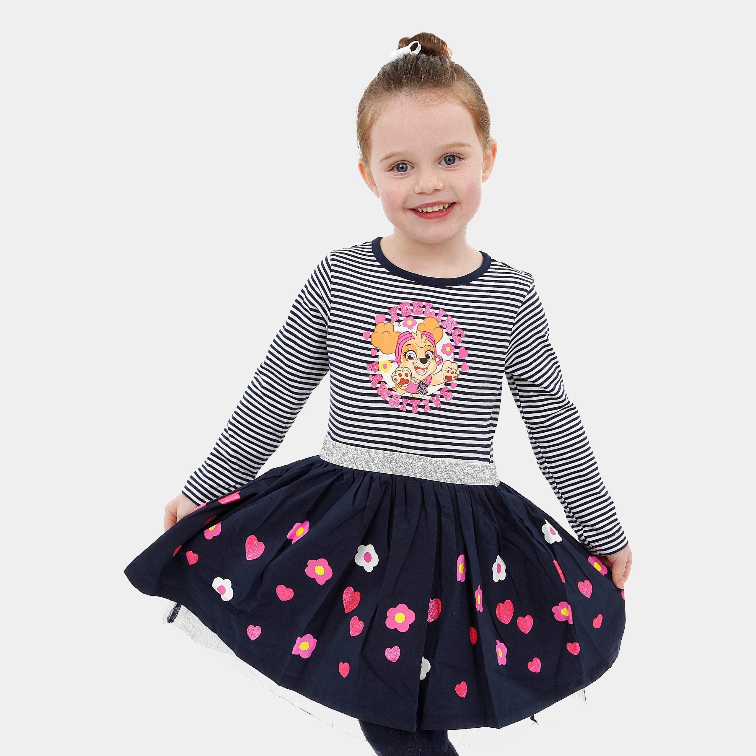 Pack 2 Vestidos De Verano Paw Patrol Para Niña - Diseño Skye Helicóptero, Sin Mangas, Tallas 2-7 Años | Ropa Cómoda De Algodón