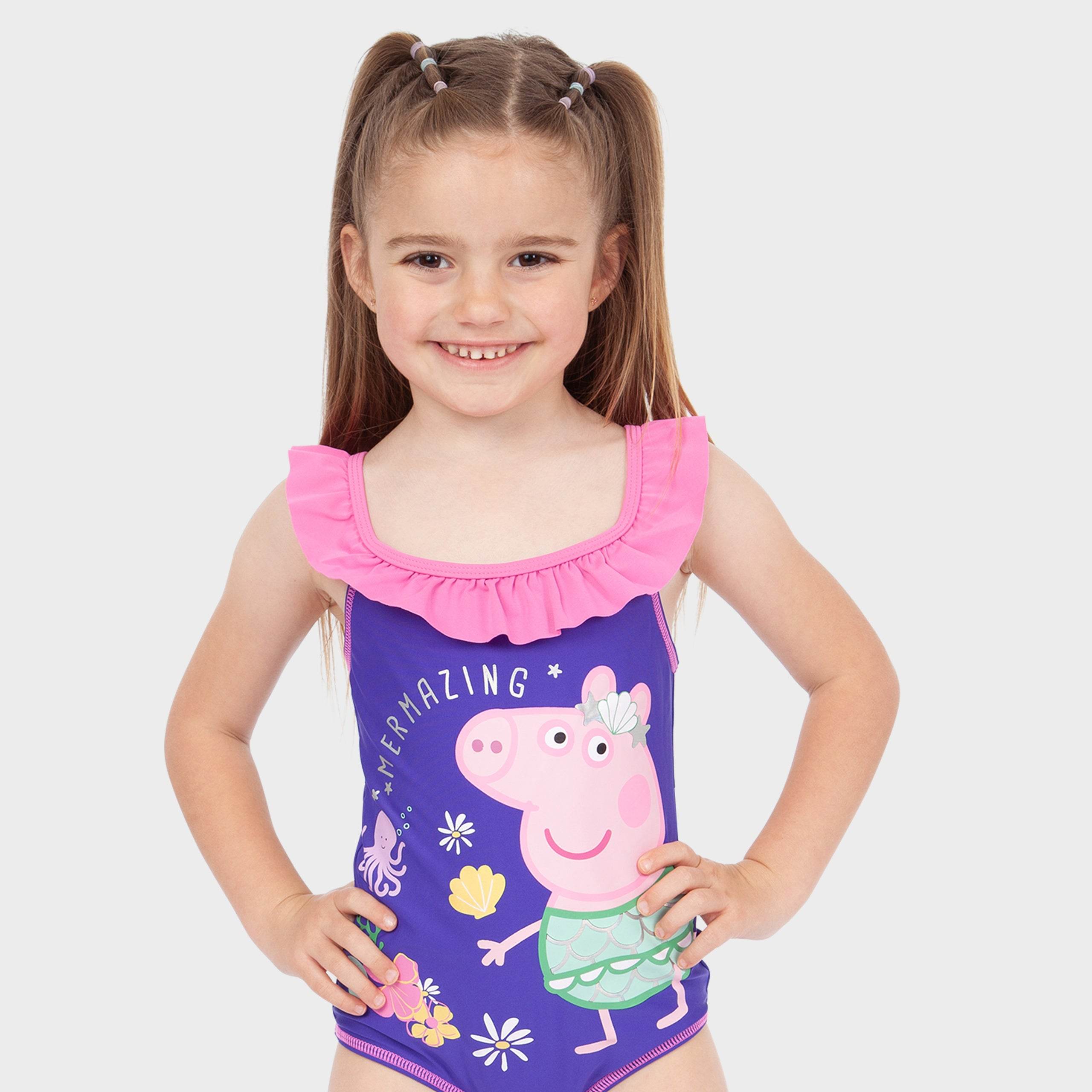Girls Peppa Pig Swimsuit - Main Image