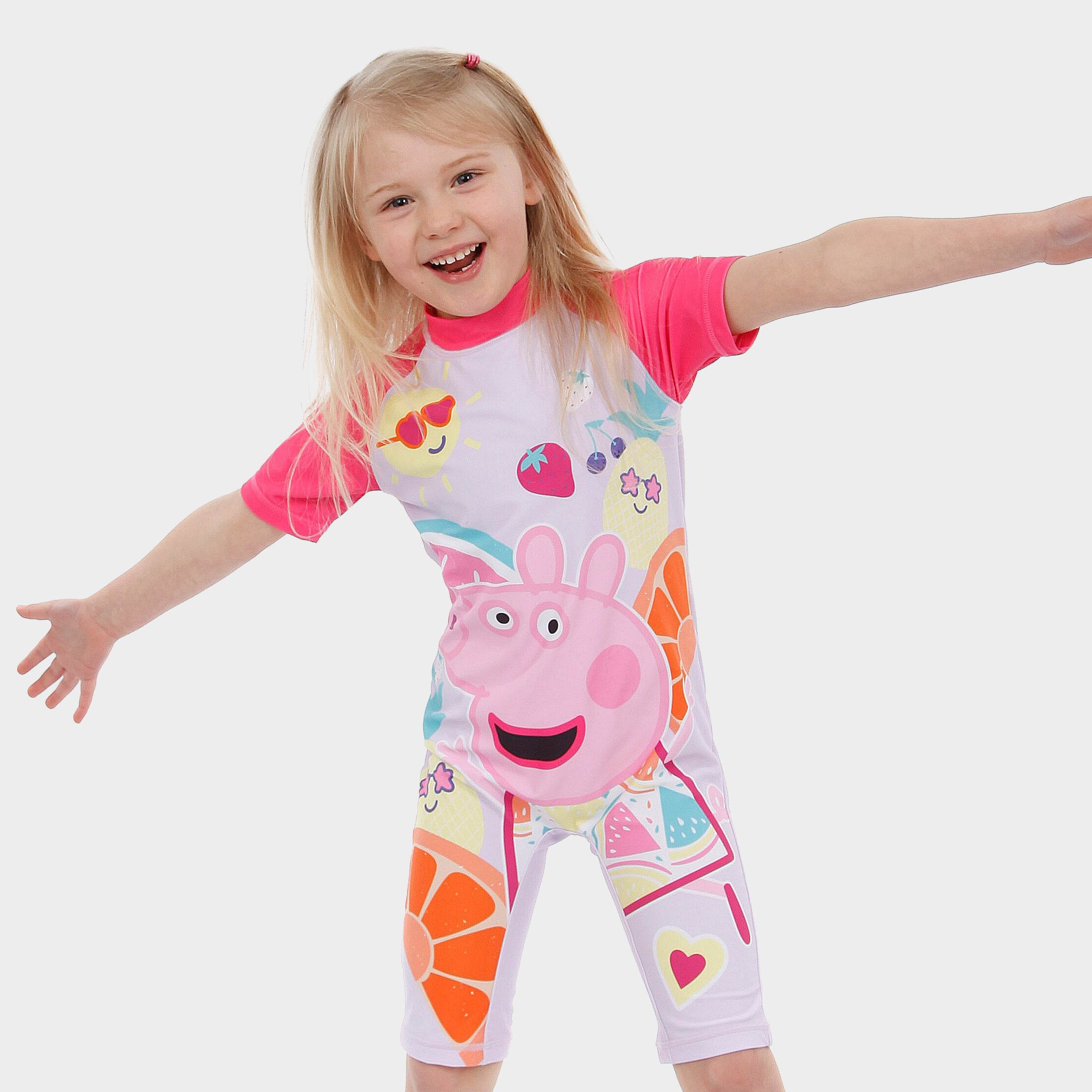 Peppa Pig Combinaison Pluie Enfant - Vêtement Imperméable Fille Avec Capuche Et Doublure Polaire