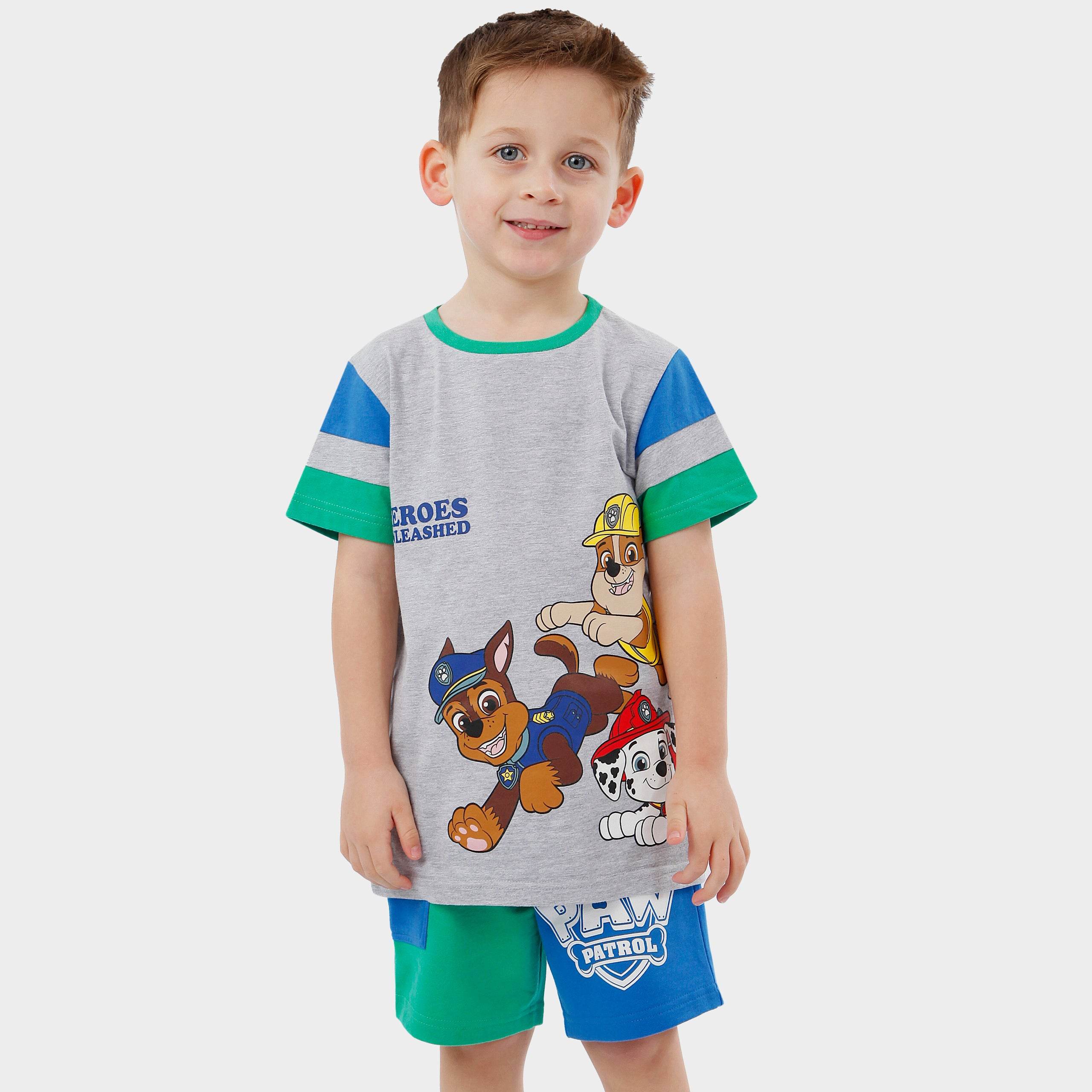 Vêtement Garçon Nickelodeon Ensemble Pat' Patrouille Nickelodeon - T-Shirt Et Short Enfant Habit Garçon Fille Vêtement Garçon Nickelodeon Ensemble Pat' Patrouille Nickelodeon - T-Shirt Et Short Enfant Habit Garçon Fille