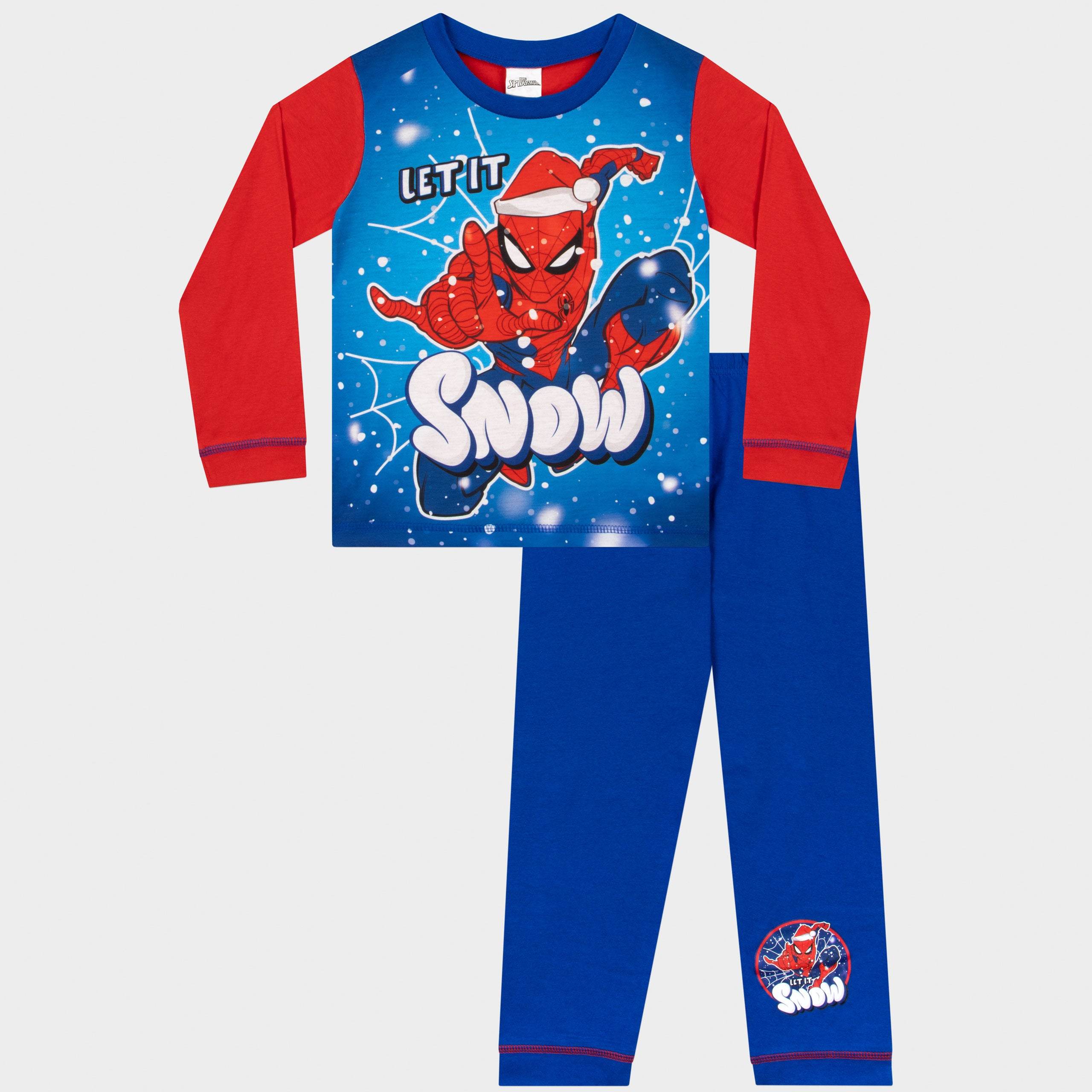 Marvel Spiderman Christmas Pajamas Spiderman XMAS Pyjamas Boys