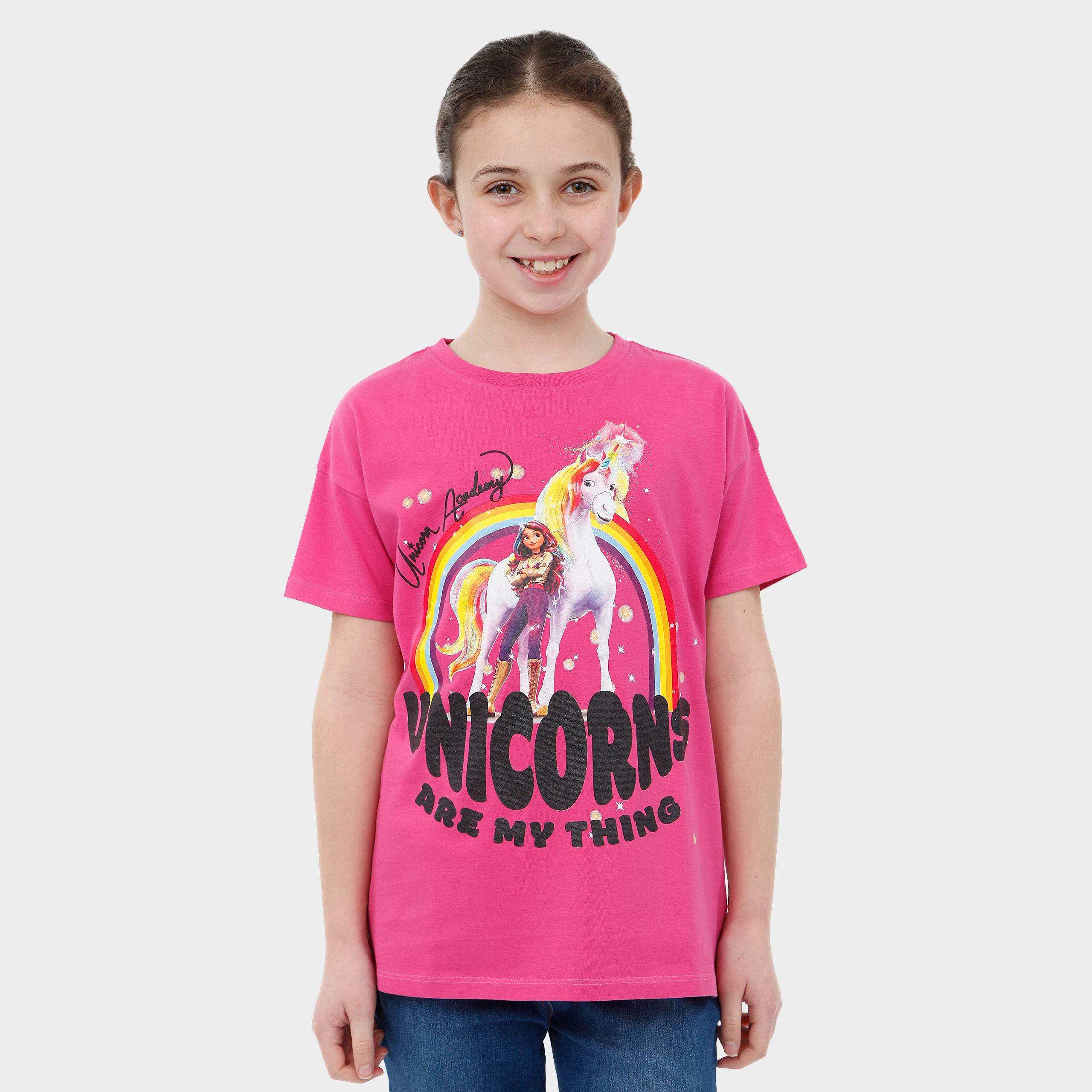 Unicorn Academy T-Shirt Tee For Girls Girls Tshirt