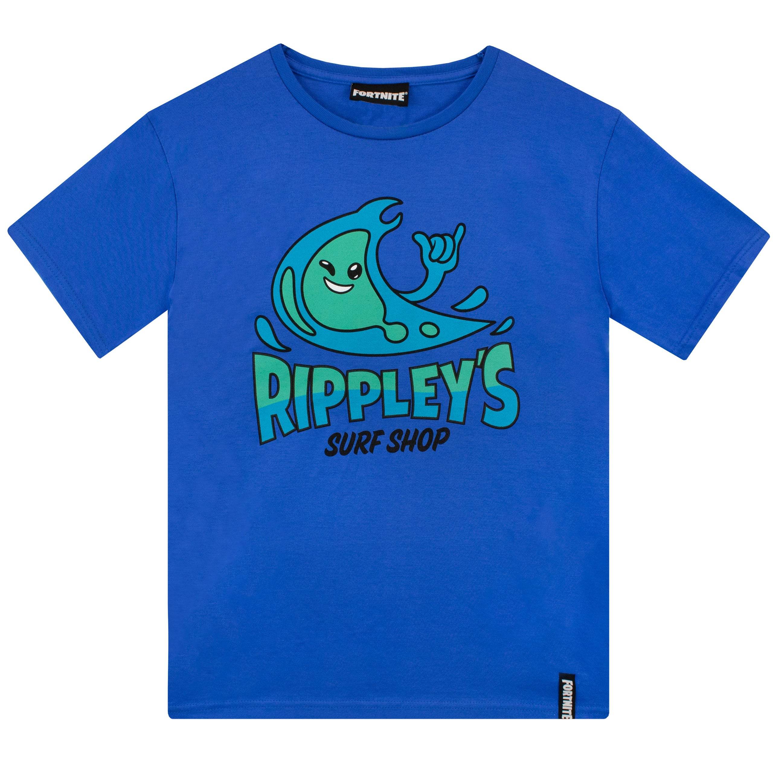 Boys Fortnite Rippleys Surf Shop T-Shirt