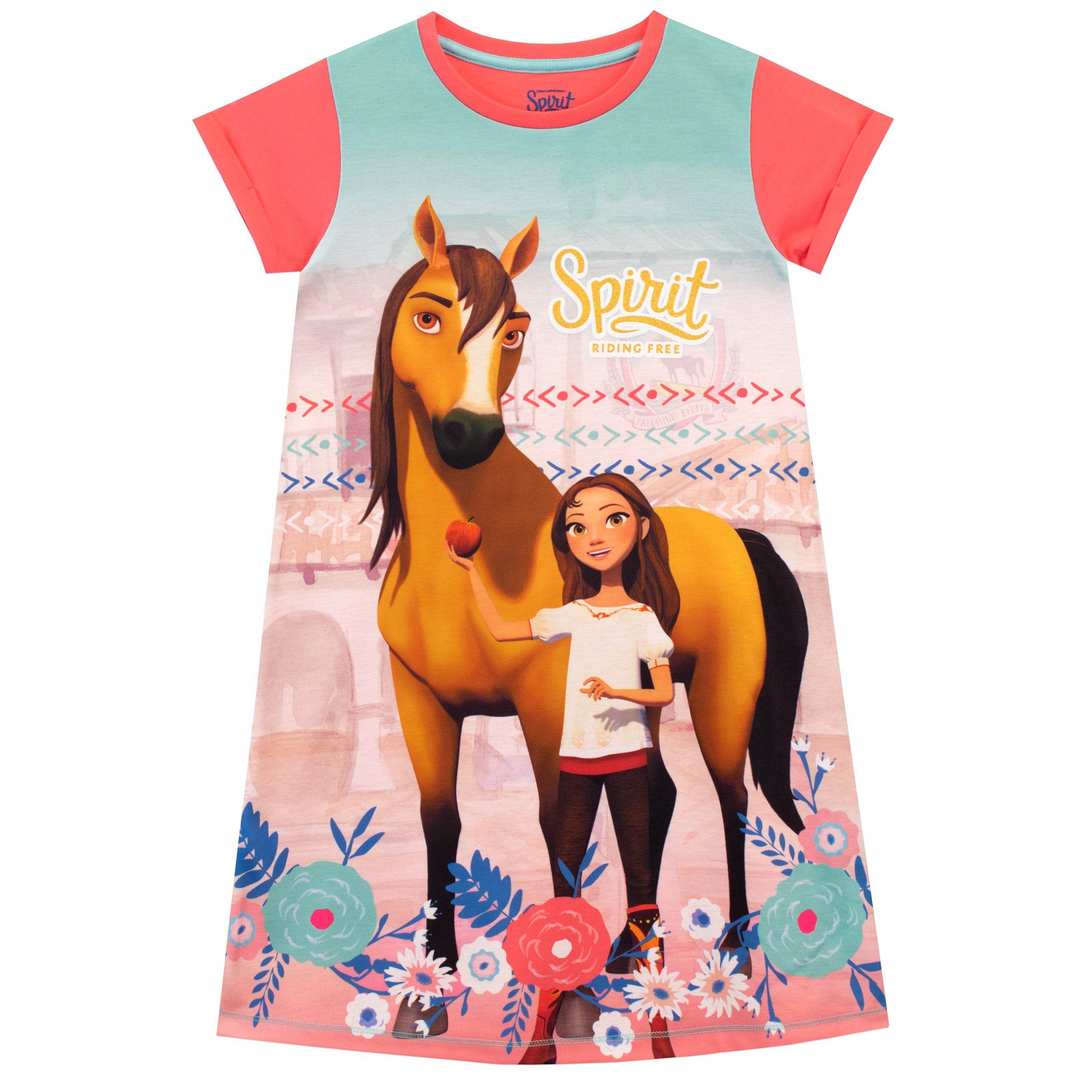 Matching Pajamas Nightgown Girls Horse Pjs Spirit Riding Free