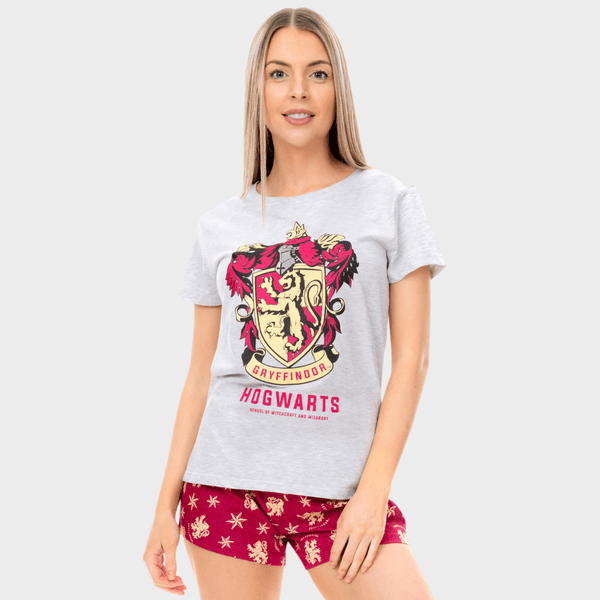 Popgear Harry Potter Gryffindor Girls Long Pyjamas Set Red Popgear Harry Potter Gryffindor Girls Long Pyjamas Set Red