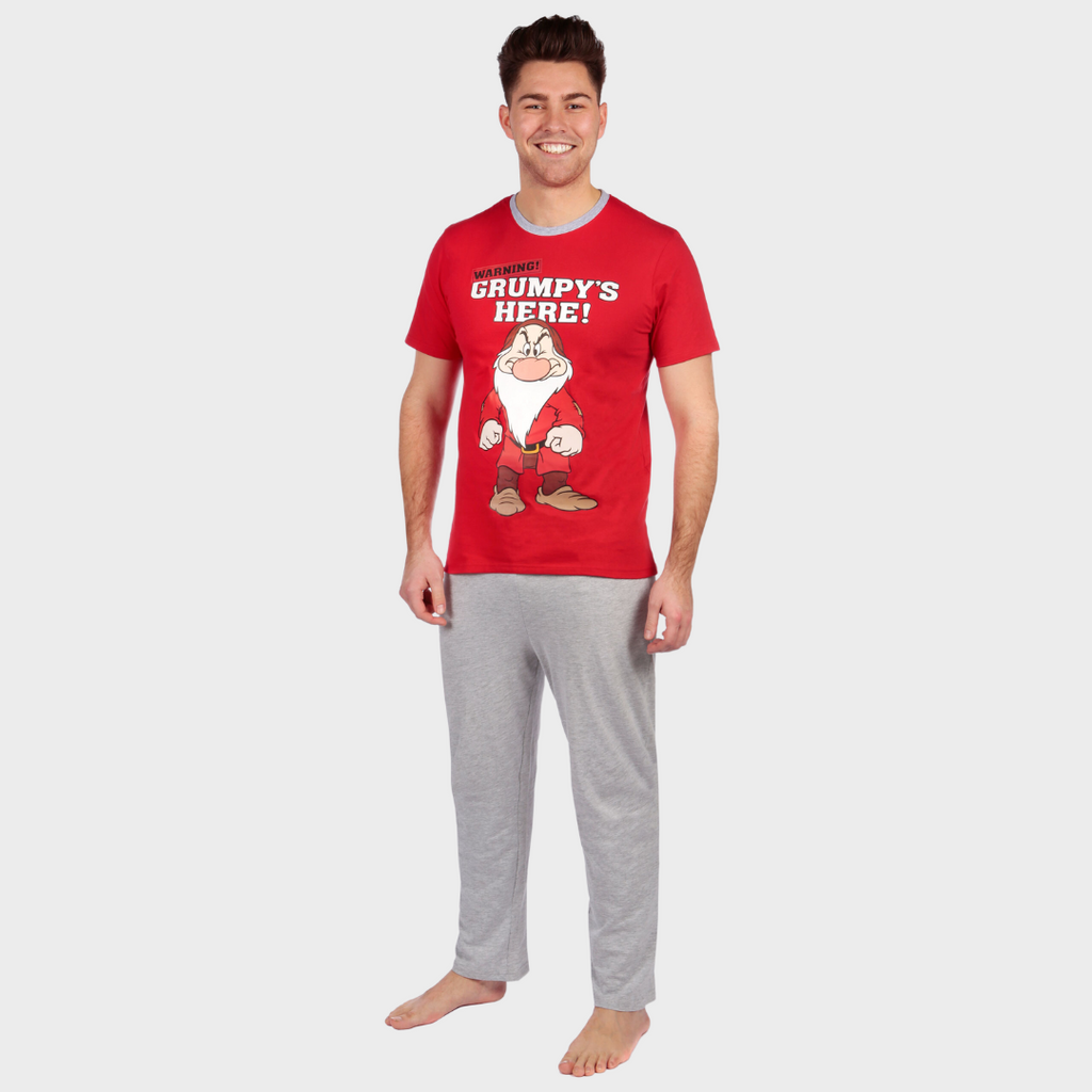 Grumpy Disney Pyjamas Men Disney Men Pyjamas Set, T-Shirt Bottoms