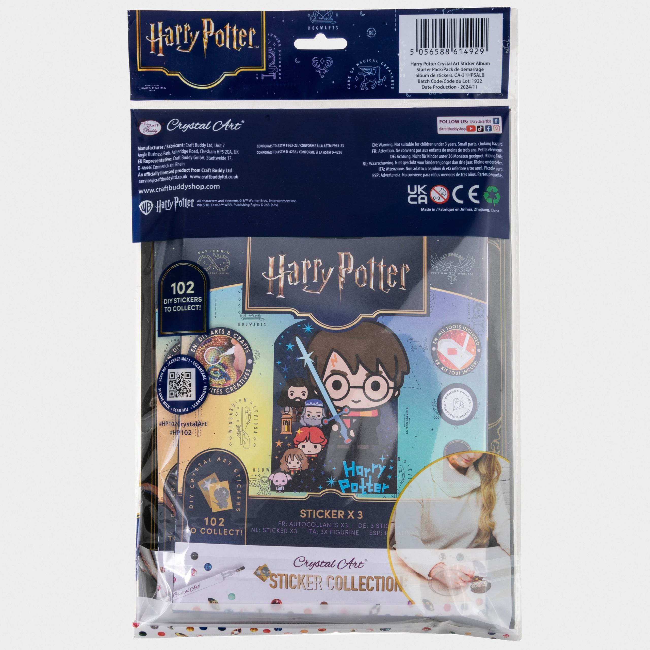 Harry Potter Crystal Art Sticker Collection - Album & Stickers - Character.com