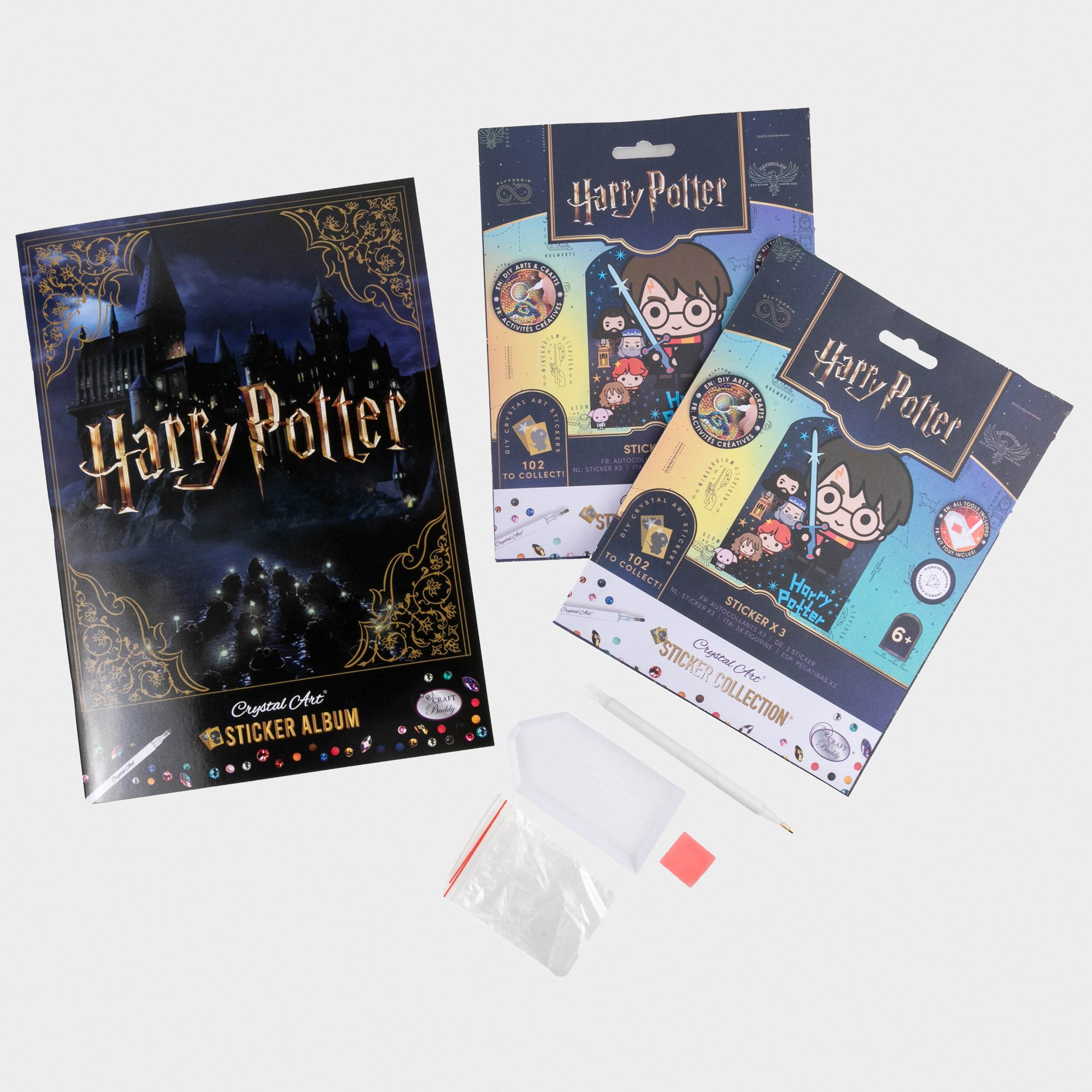 Harry Potter Crystal Art Sticker Collection - Album & Stickers - Character.com