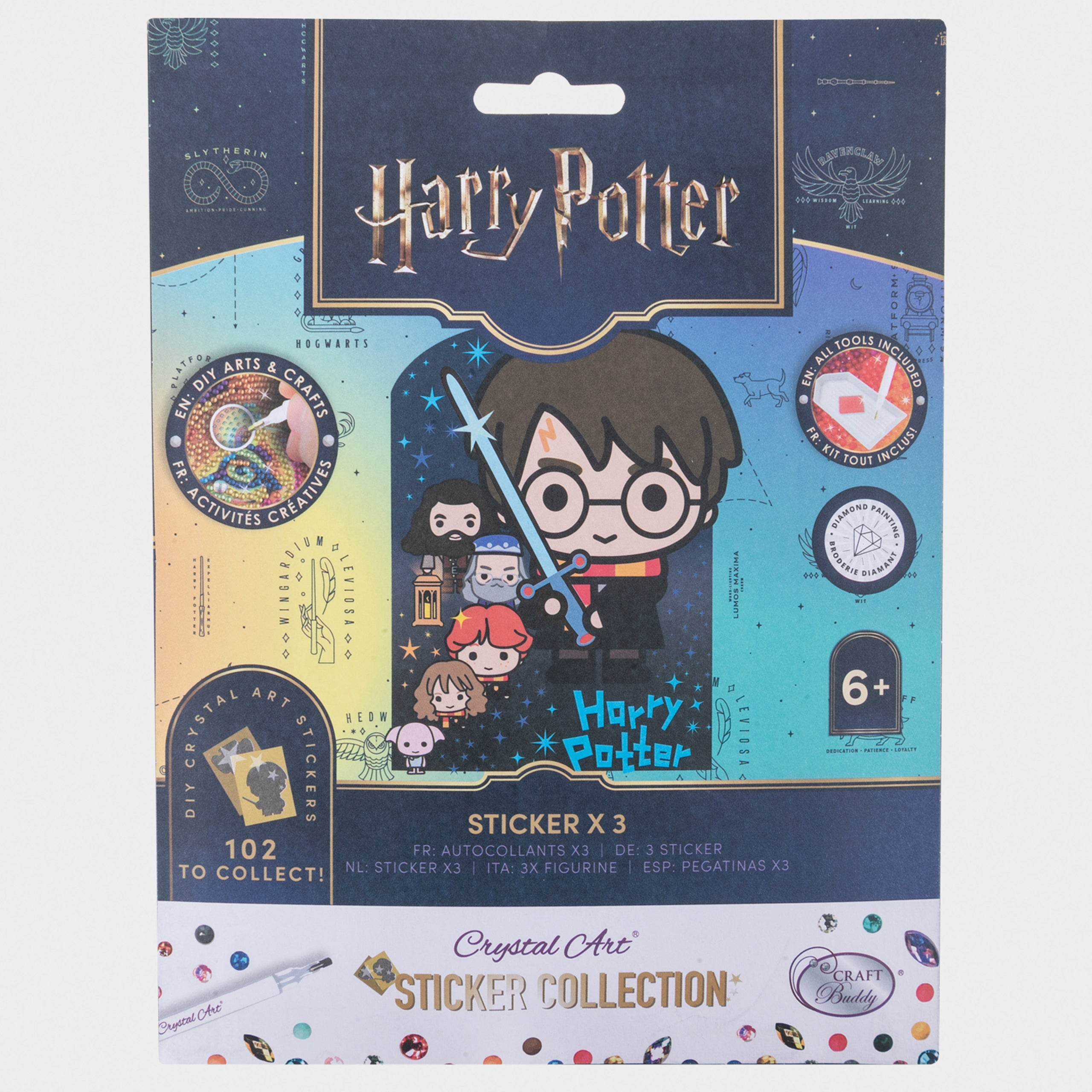 Harry Potter Crystal Art Sticker Collection - Album & Stickers - Character.com