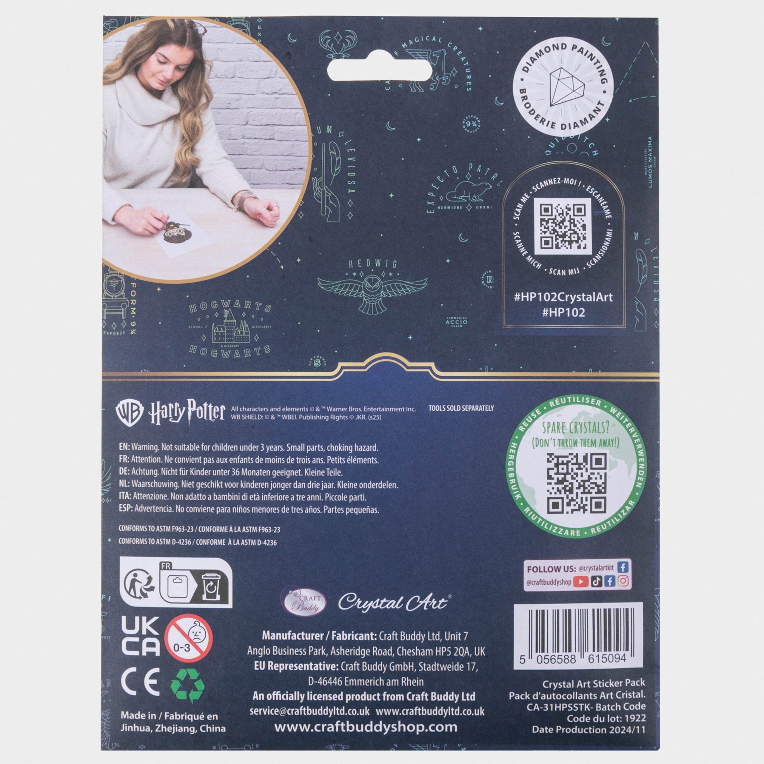 Harry Potter Crystal Art Sticker Collection - Character.com