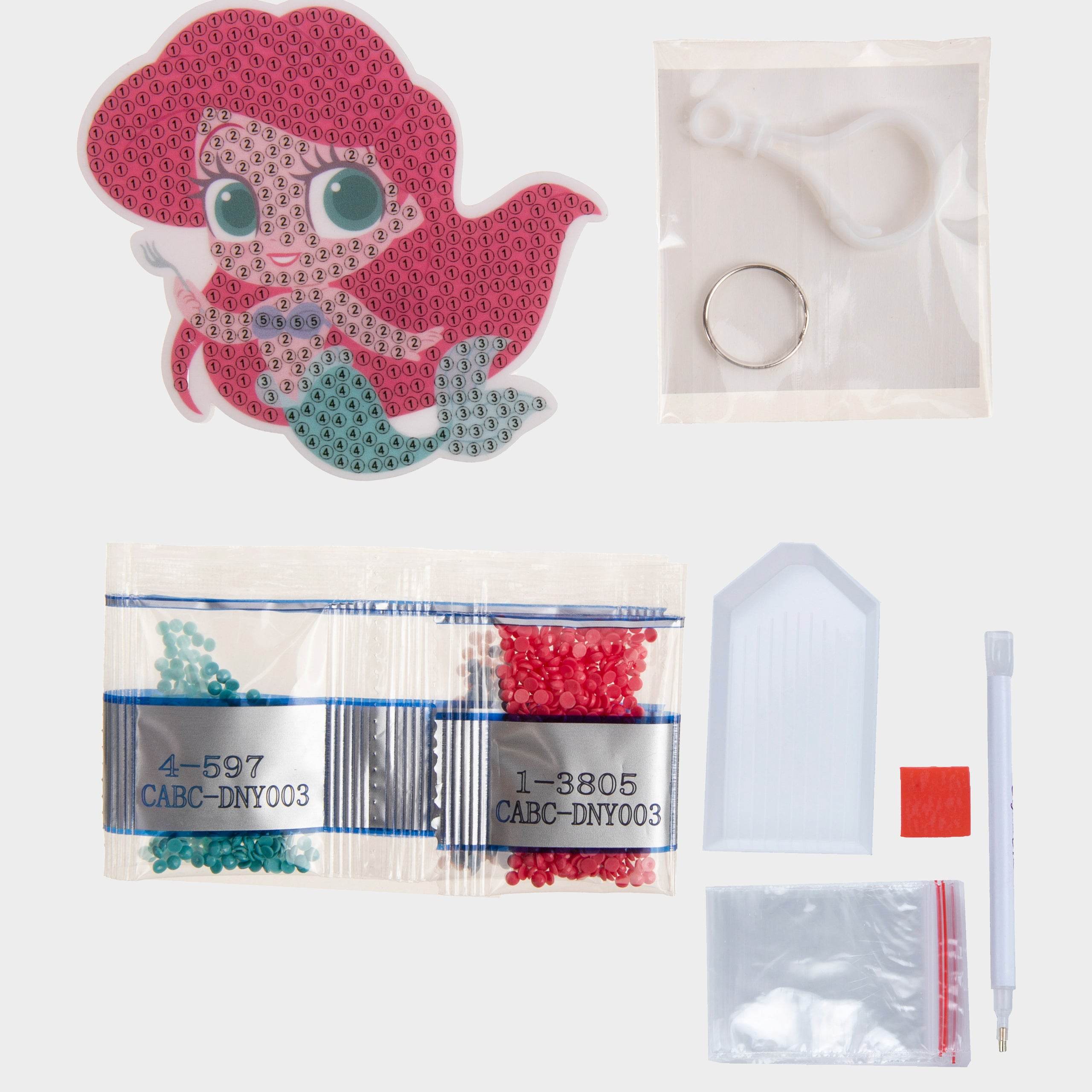 Disney The Little Mermaid Ariel Crystal Art Charm Keyring - Character.com