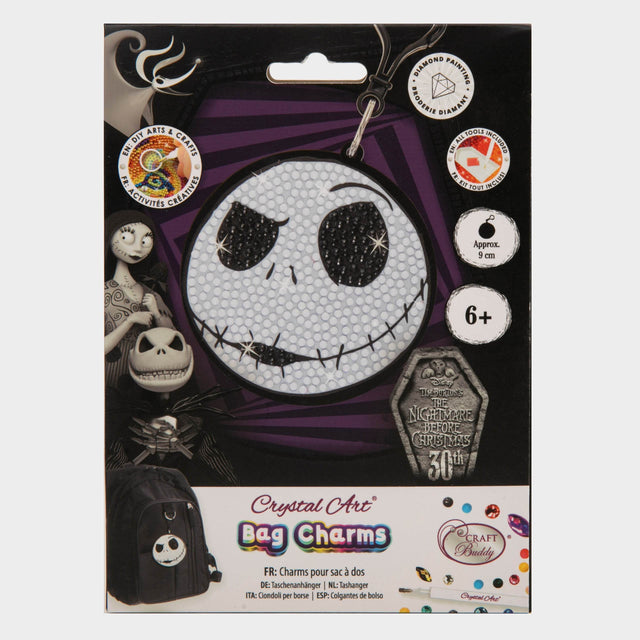 The Nightmare Before Christmas Jack Skellington Crystal Art Keyring - Character.com