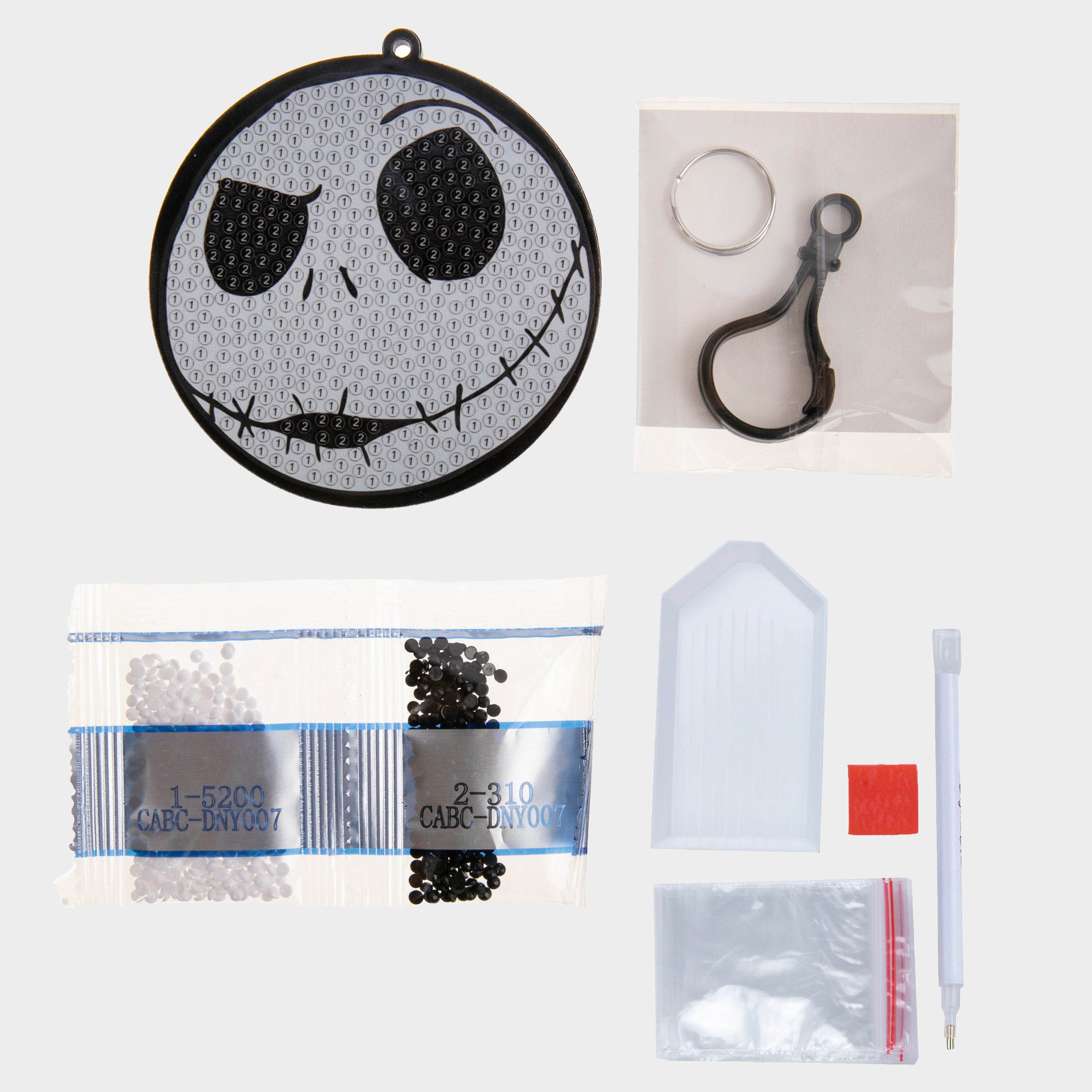 The Nightmare Before Christmas Jack Skellington Crystal Art Keyring - Character.com