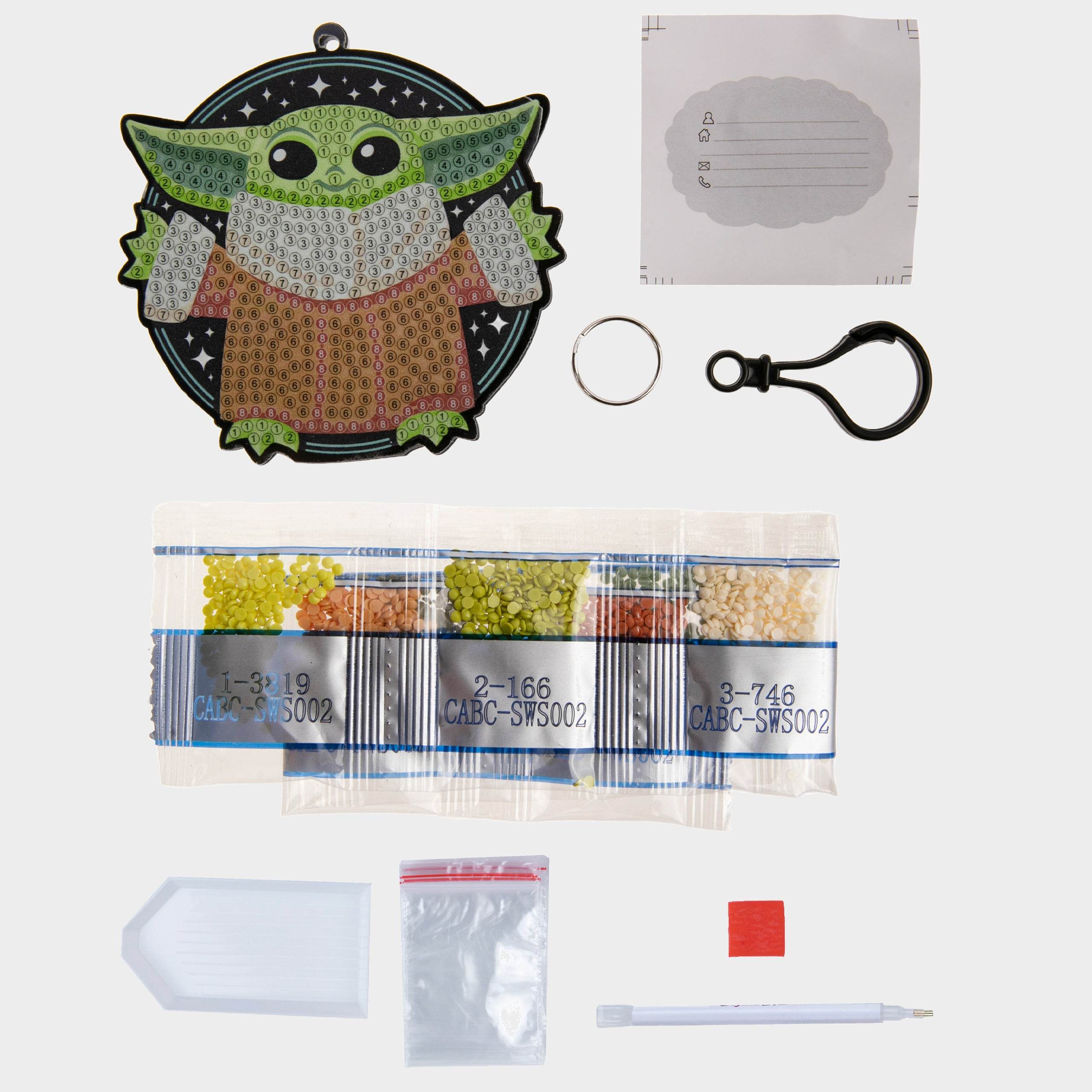Star Wars Craft Buddies - Grogu Crystal Art Keyring - Character.com