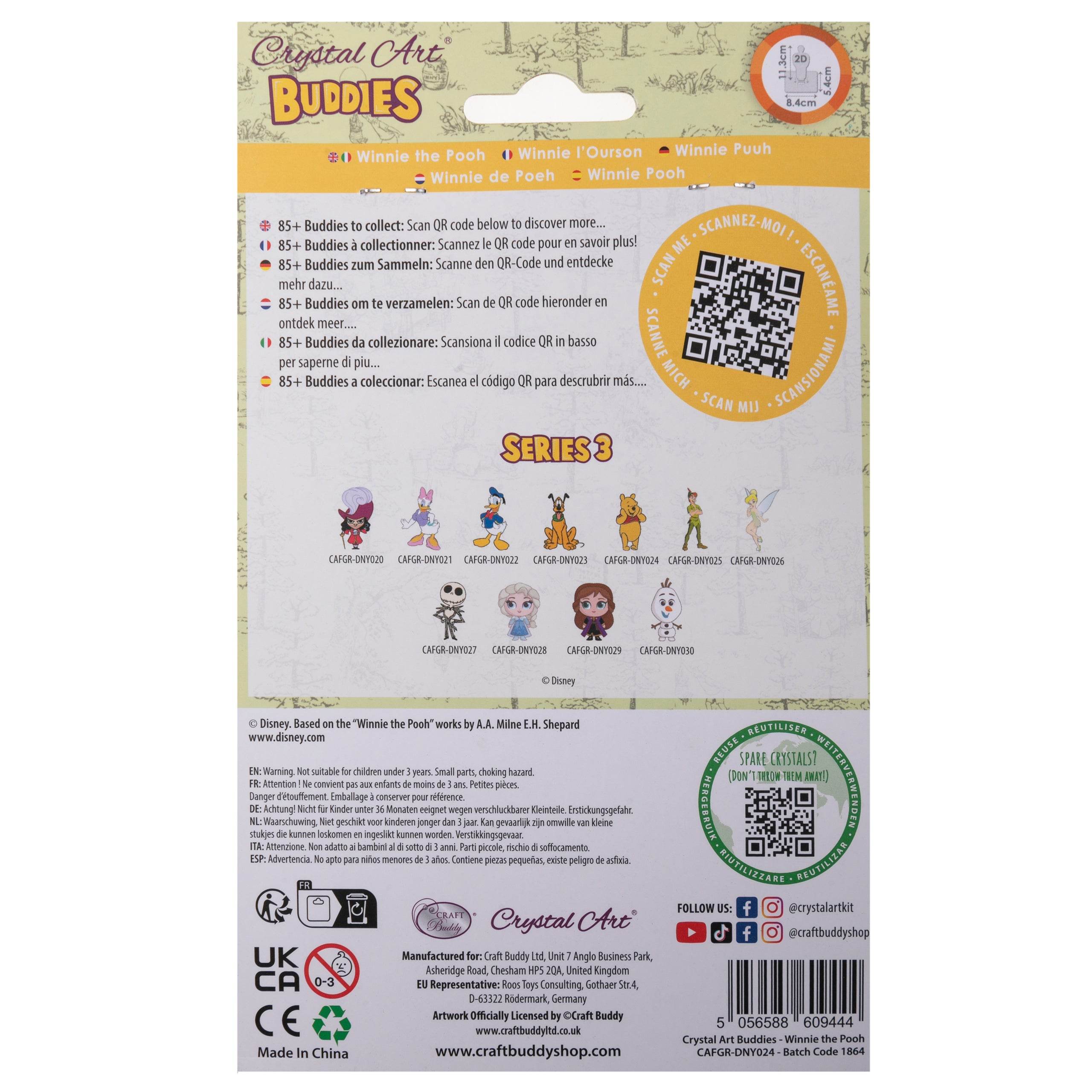 Winnie The Pooh Disney Crystal Art Buddy - Character.com