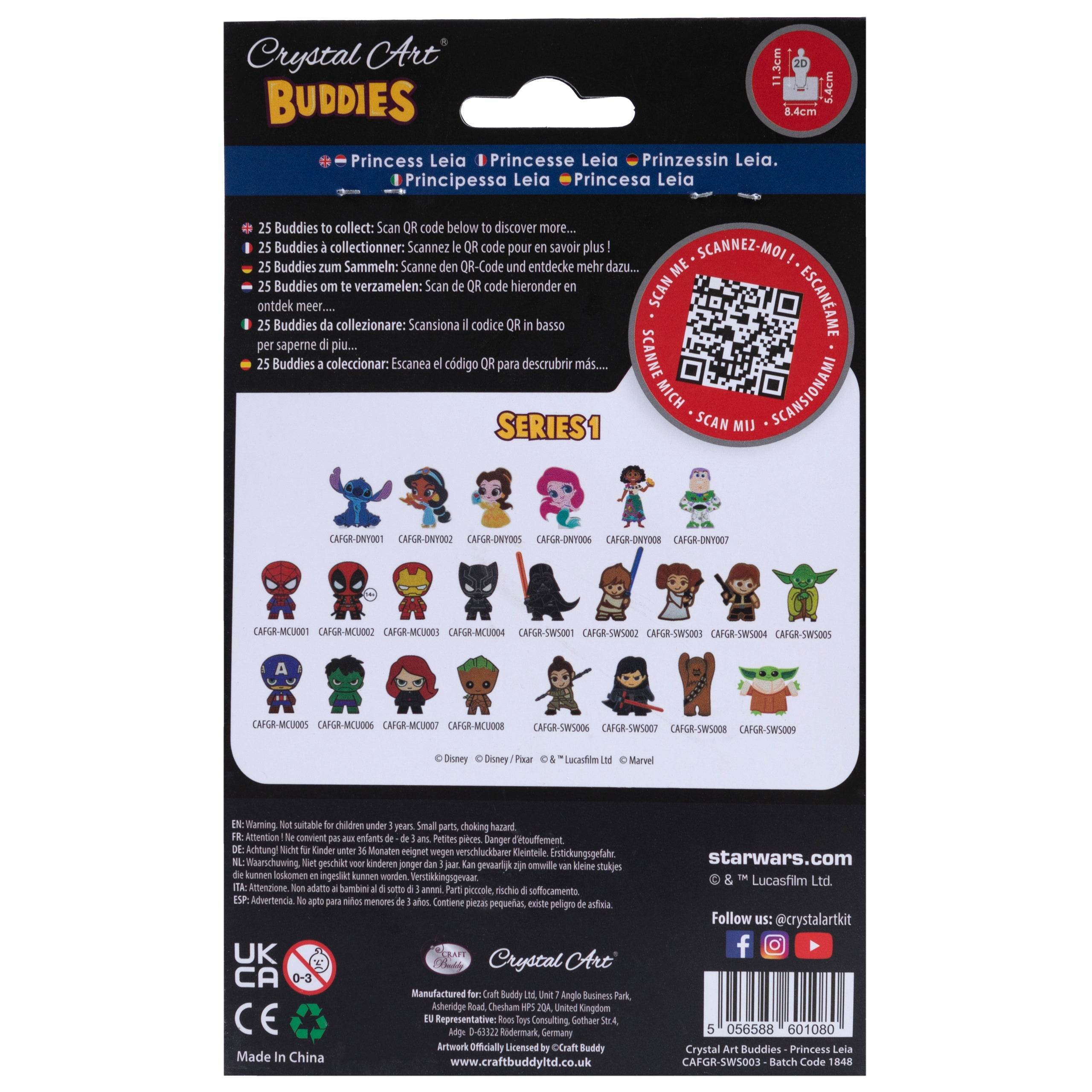 Princess Leia Star Wars Crystal Art Buddy - Character.com