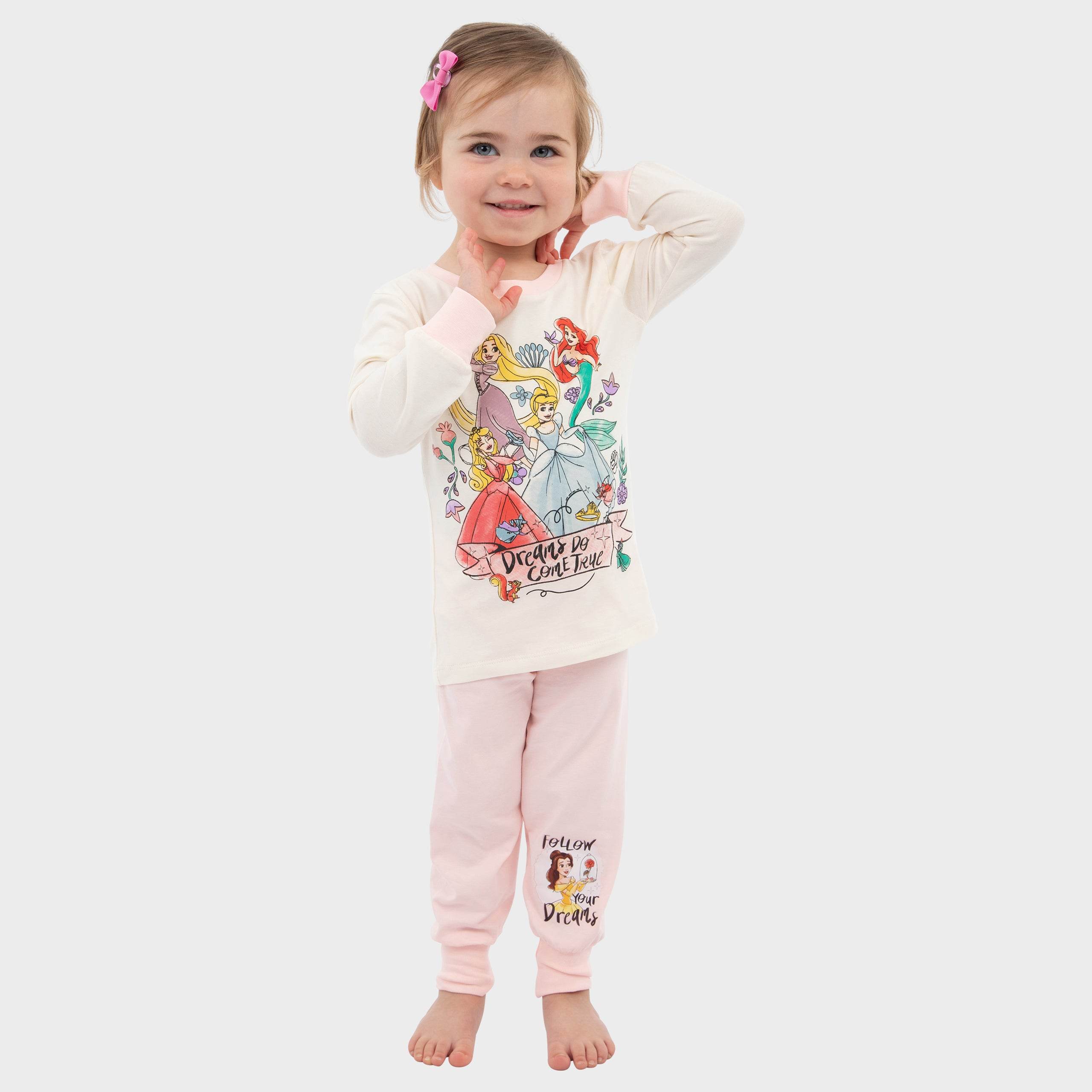 Girls Disney Princess Pyjamas - Snuggle Fit - Character.com