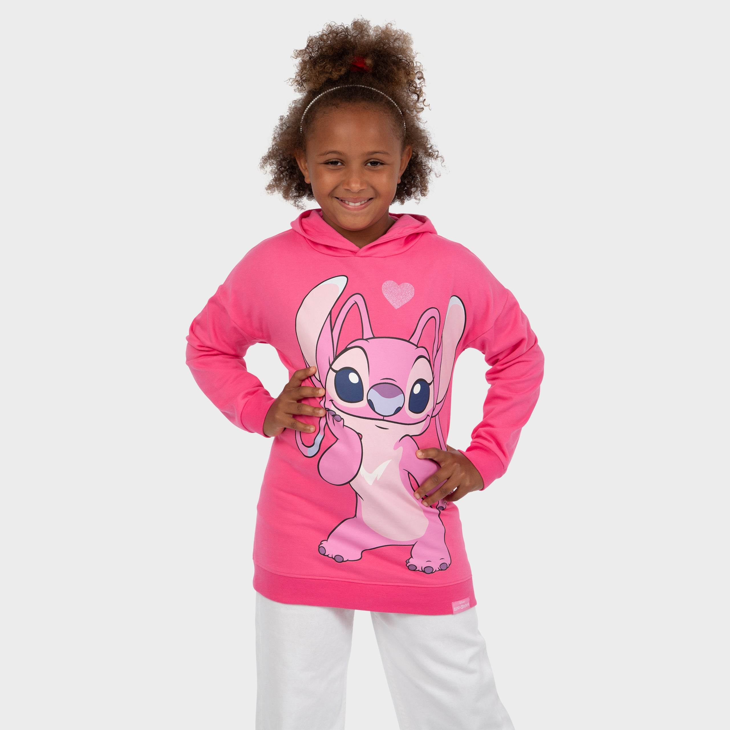 Lilo And Stitch Longline Hoodie - Angel - Character.com