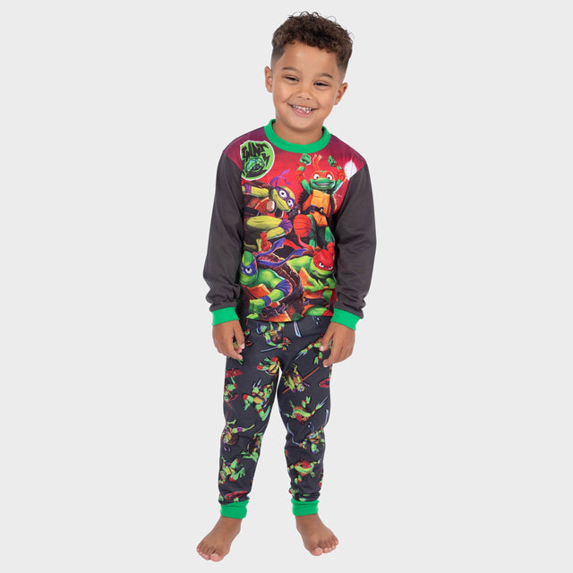 Teenage Mutant Ninja Turtles T-Shirt For Boys - Pixel TMNT Characters, Super Soft Official Tee, Royal Blue, Size L (14/16)