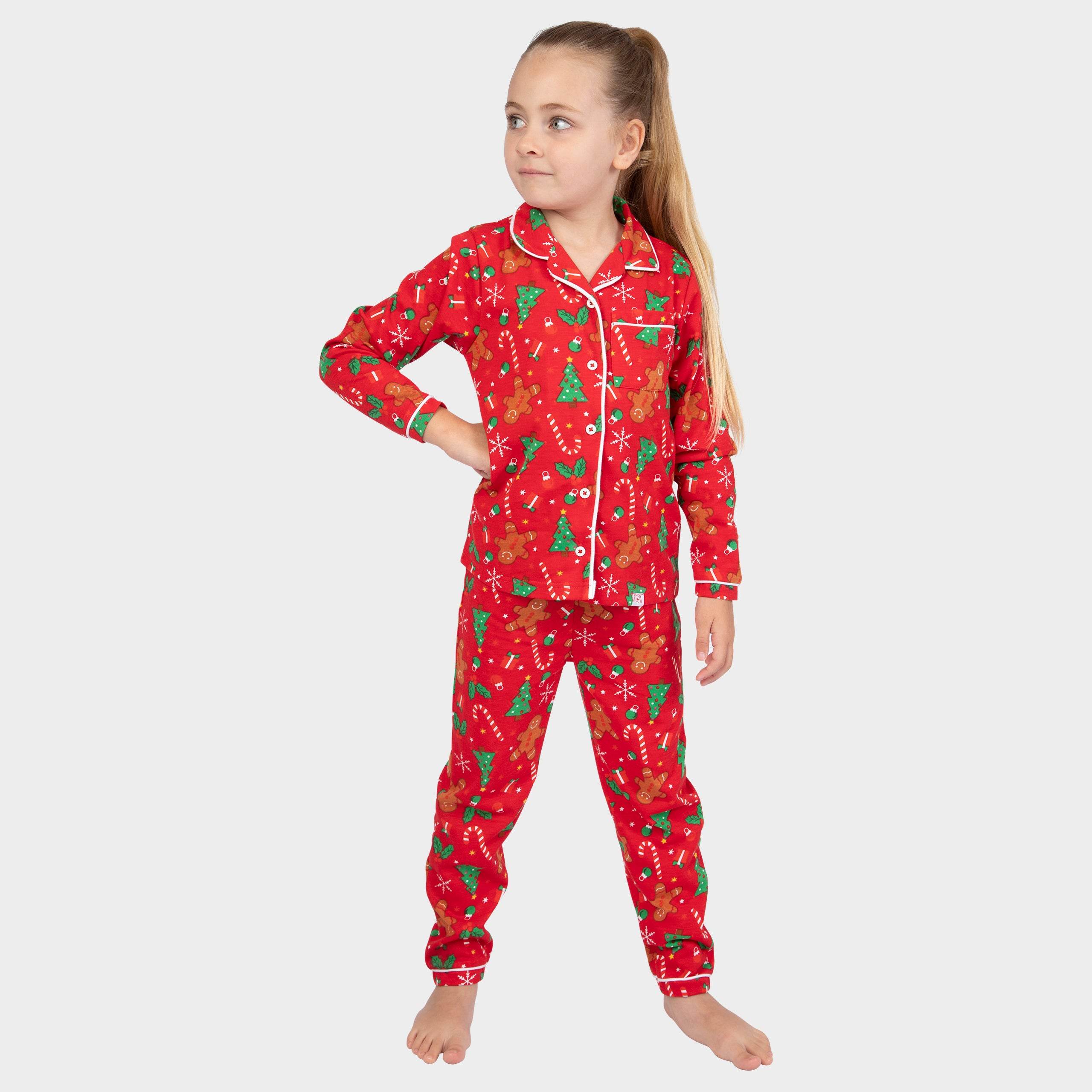 Harry Bear Girls Gingerbread Christmas Pyjamas - Character.com