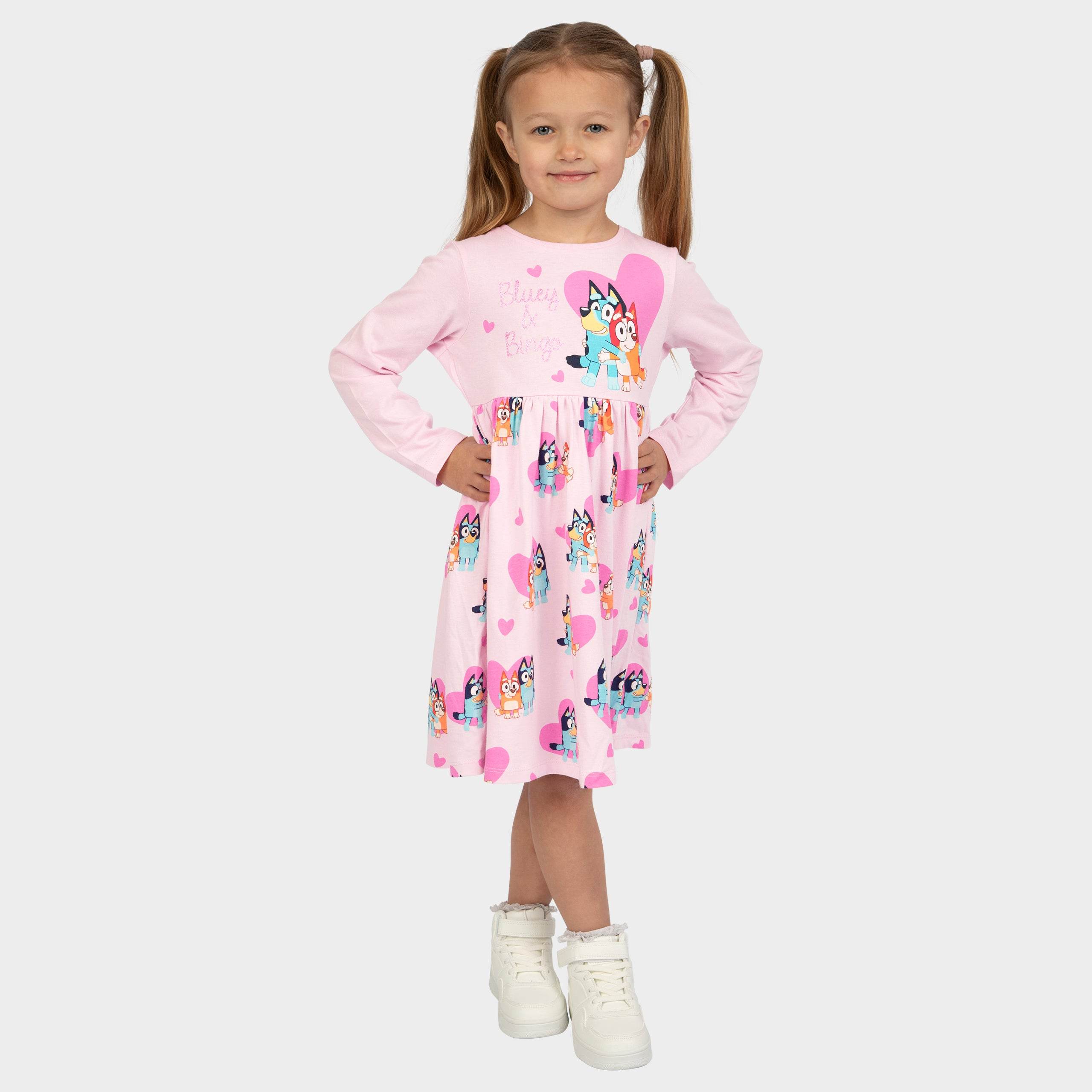 Bluey Dress - Bluey And Bingo Hearts - Character.com