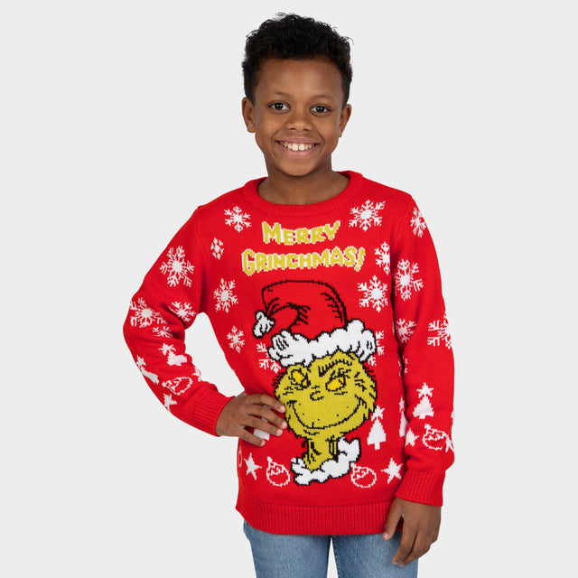 The Grinch Boys Christmas Jumper - Character.com