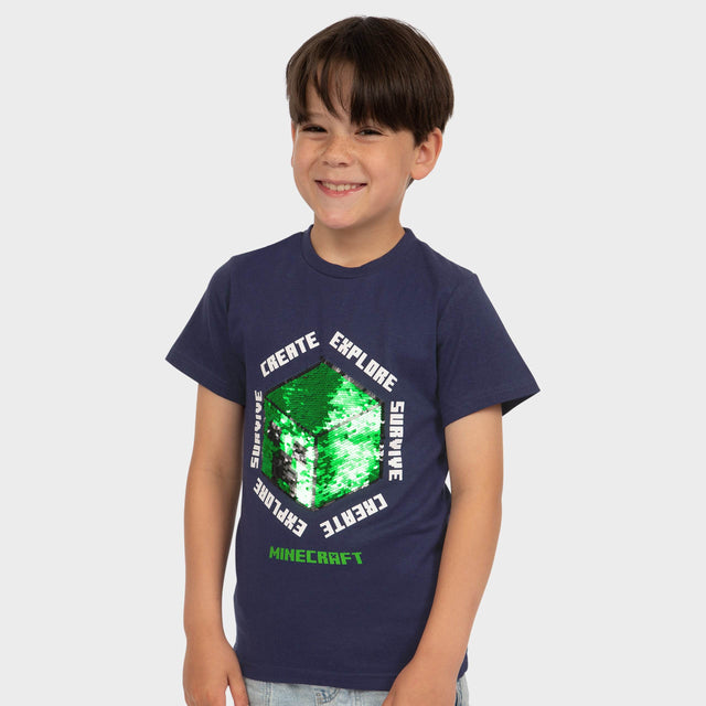 Minecraft T-Shirt - Reversible Sequins - Character.com