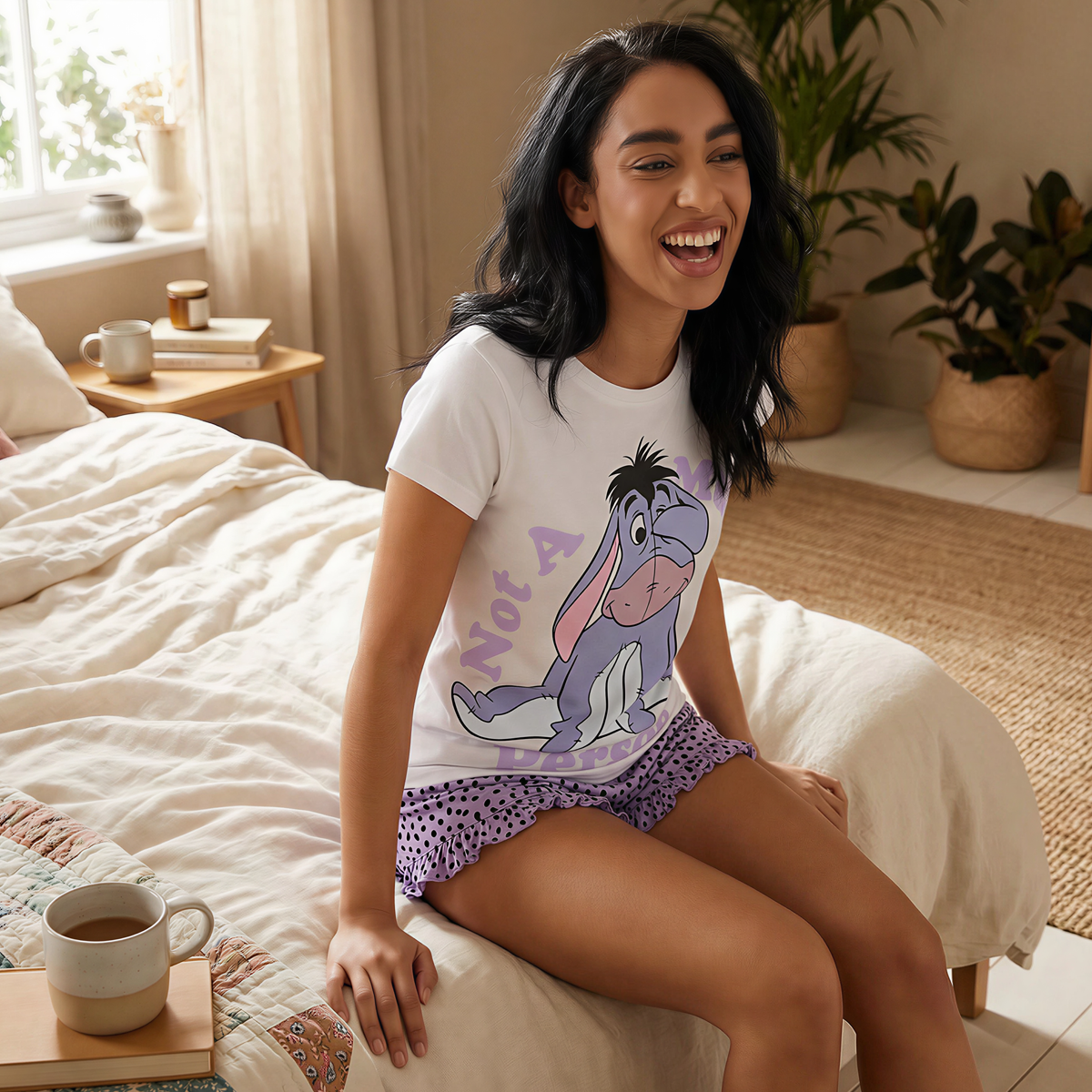 Womens Eeyore Short Pyjamas