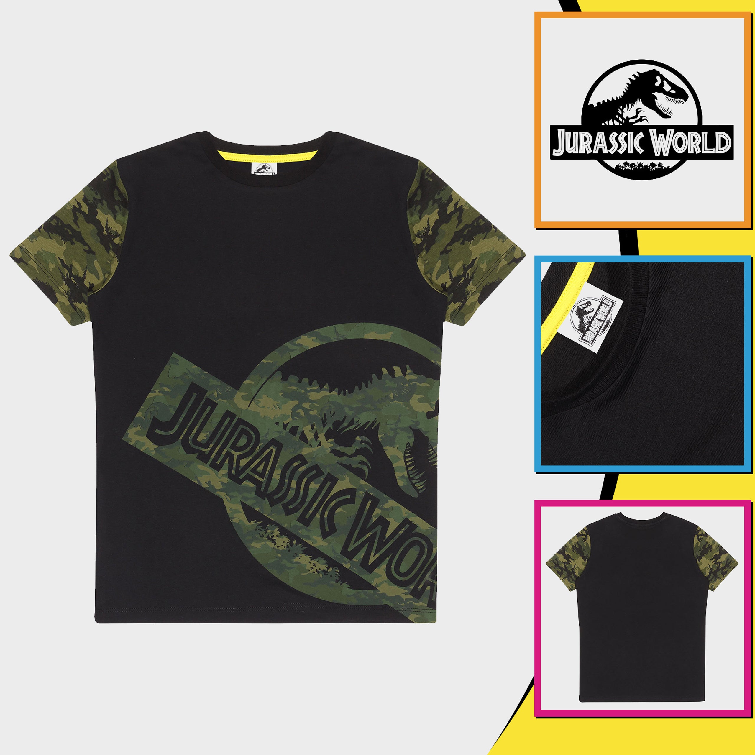Jurassic World Contrast Logo Kids T-Shirt