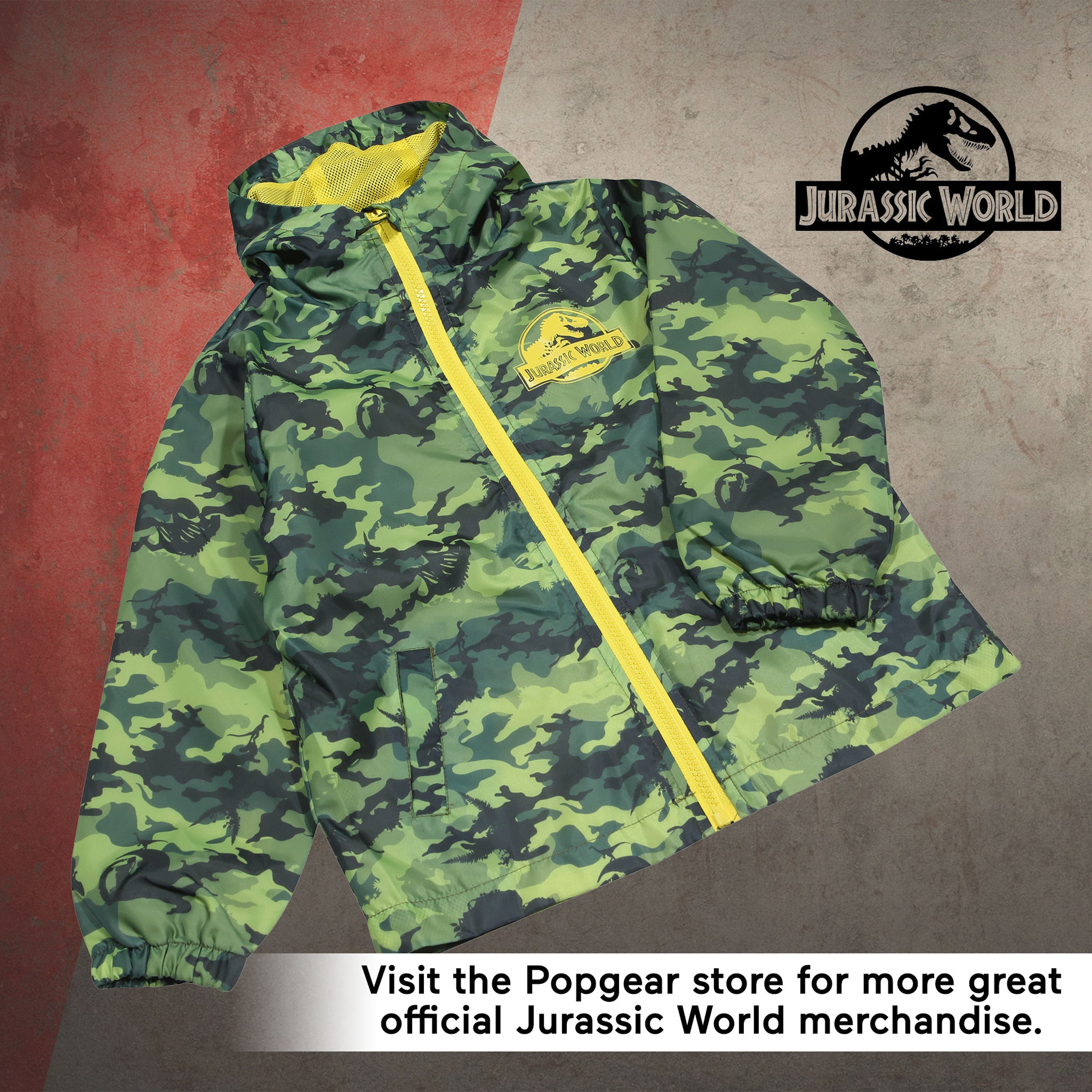 Jurassic World Camo Rain Coat