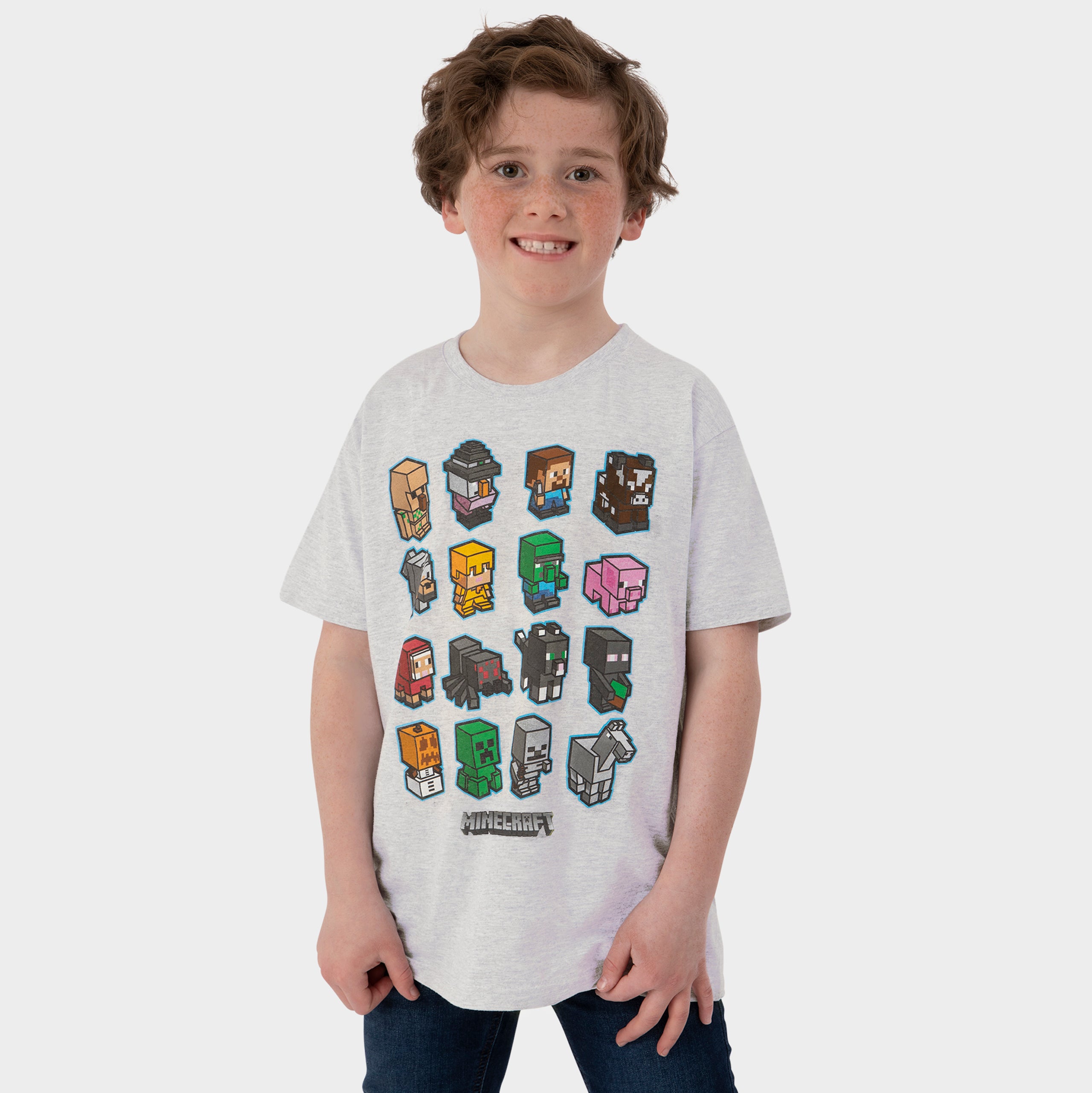 Minecraft T-Shirt – Grau