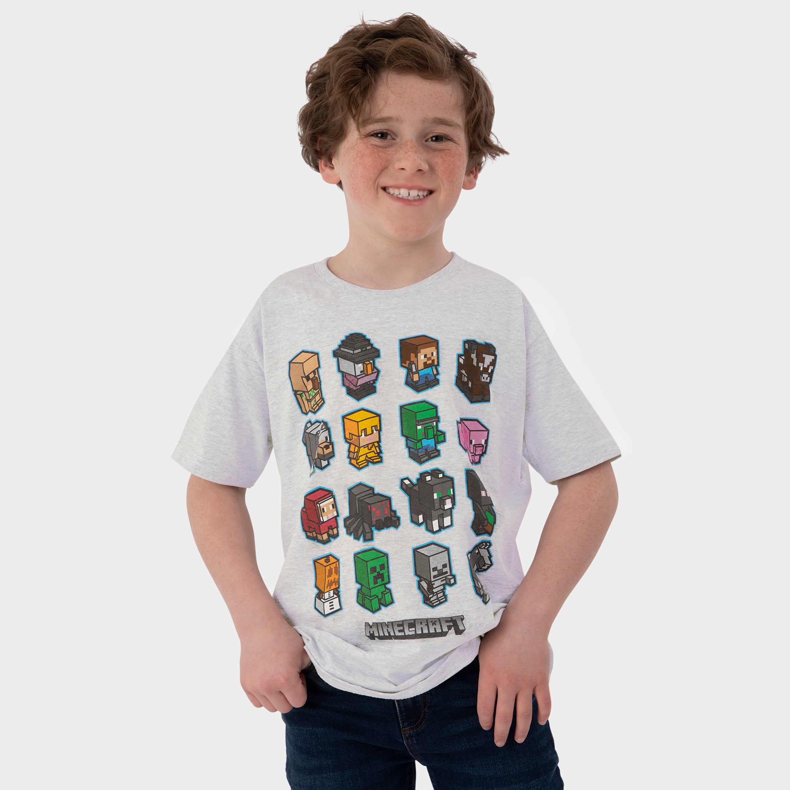 Minecraft T-Shirt – Grau