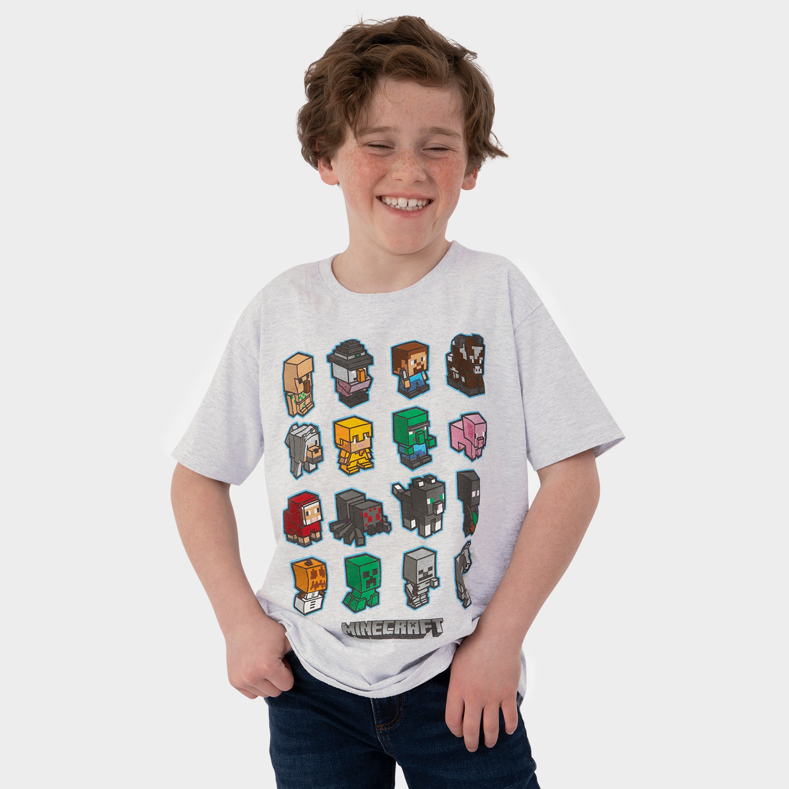 Minecraft T-Shirt – Grau