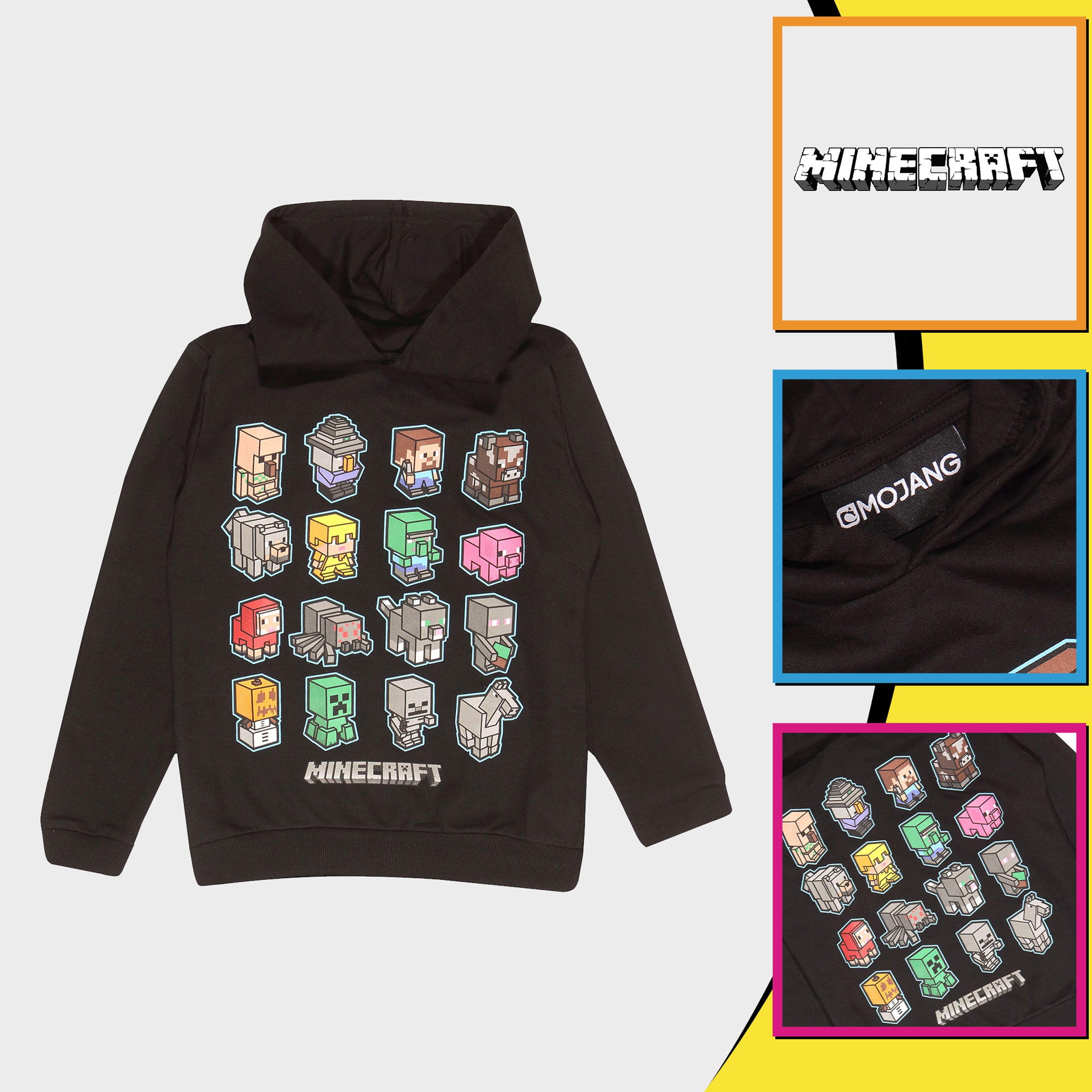 Minecraft Mini Mobs Boys Pullover Hoodie