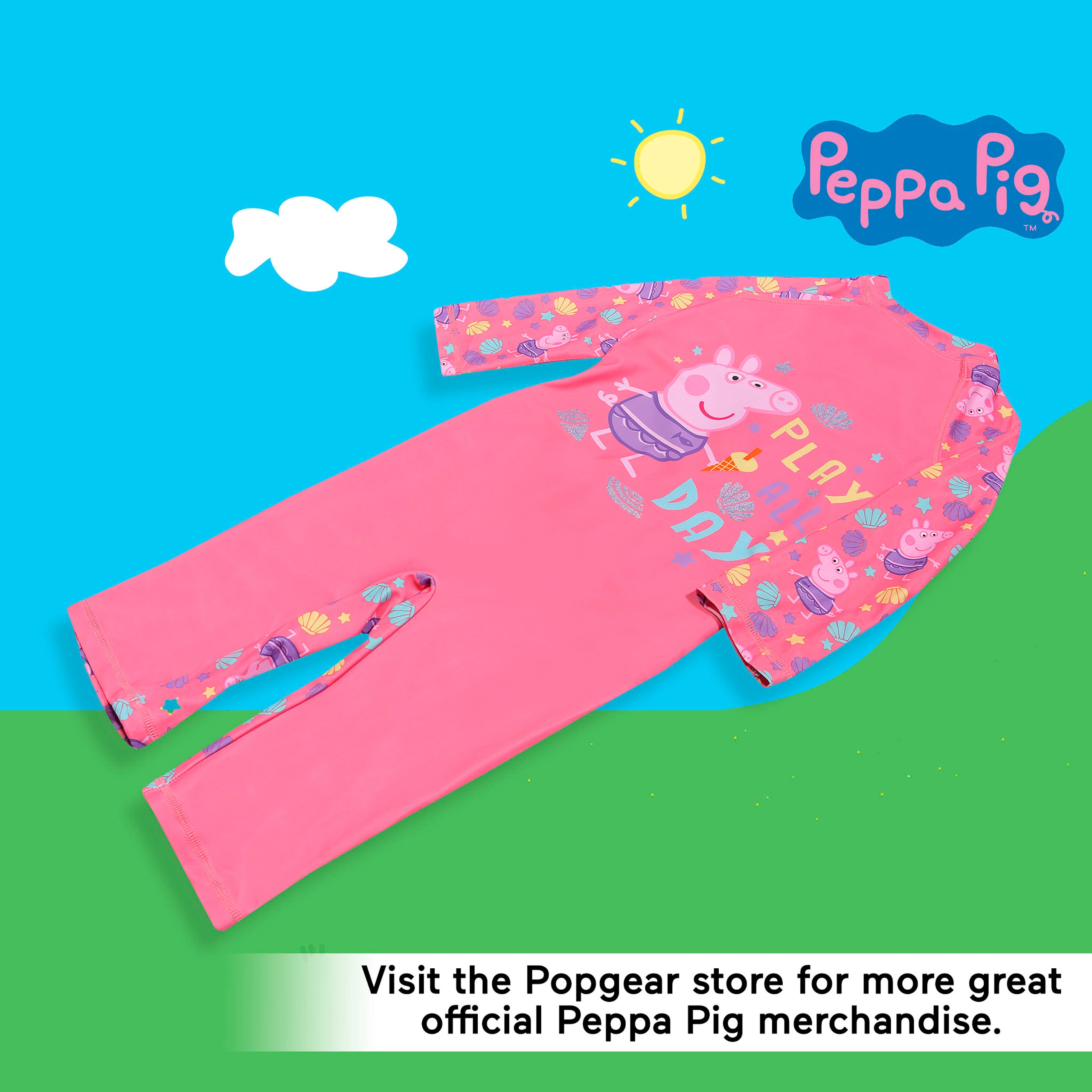 Peppa Pig Play All Day Girls Swimsuit