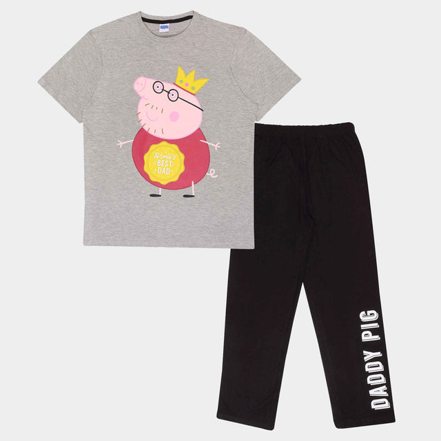 Daddy Pig Mens Long Pyjama Set