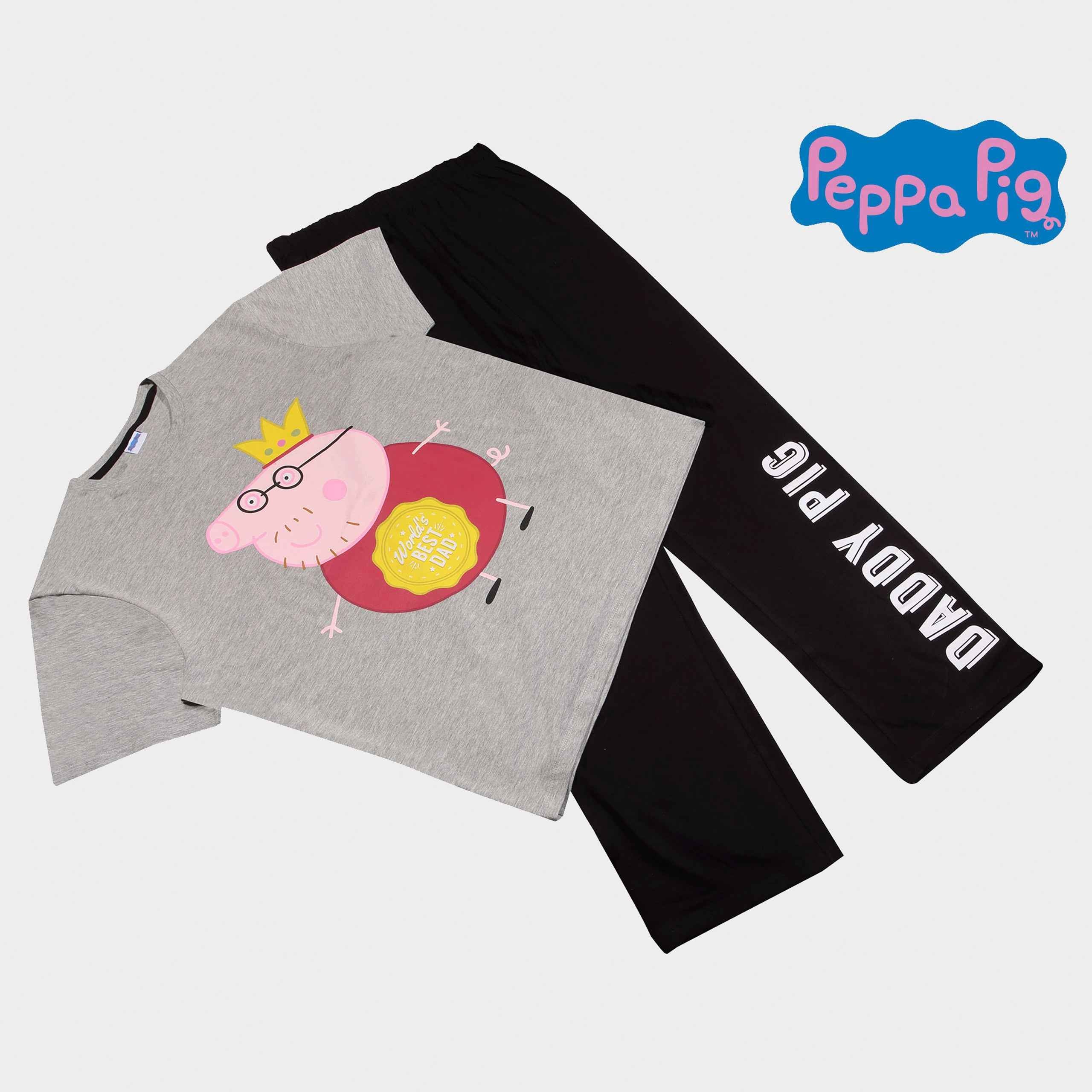 Daddy Pig Mens Long Pyjama Set