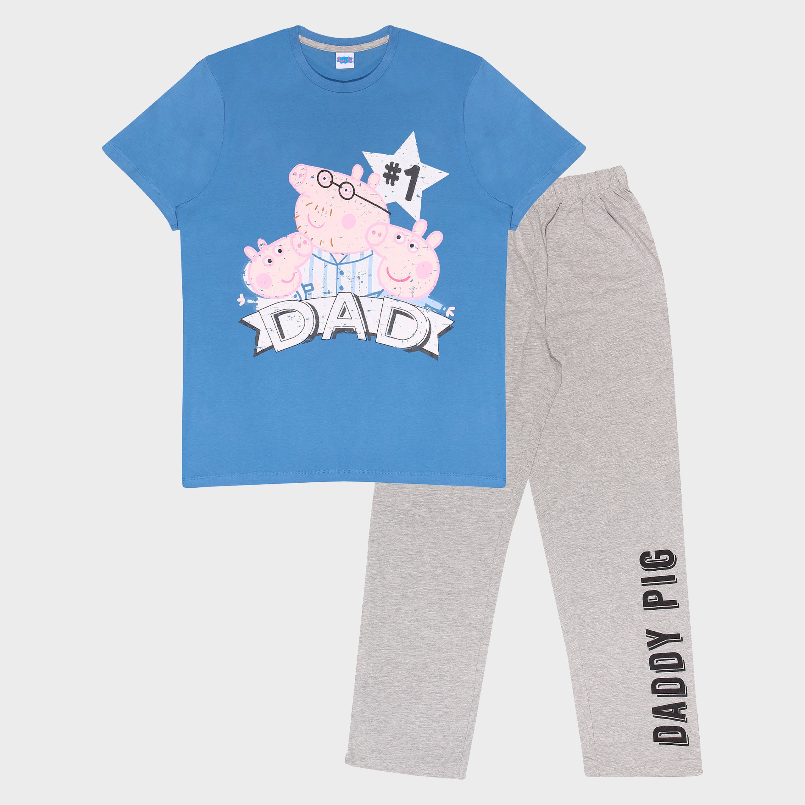 Peppa Pig Number 1 Dad Adults Pyjamas Set