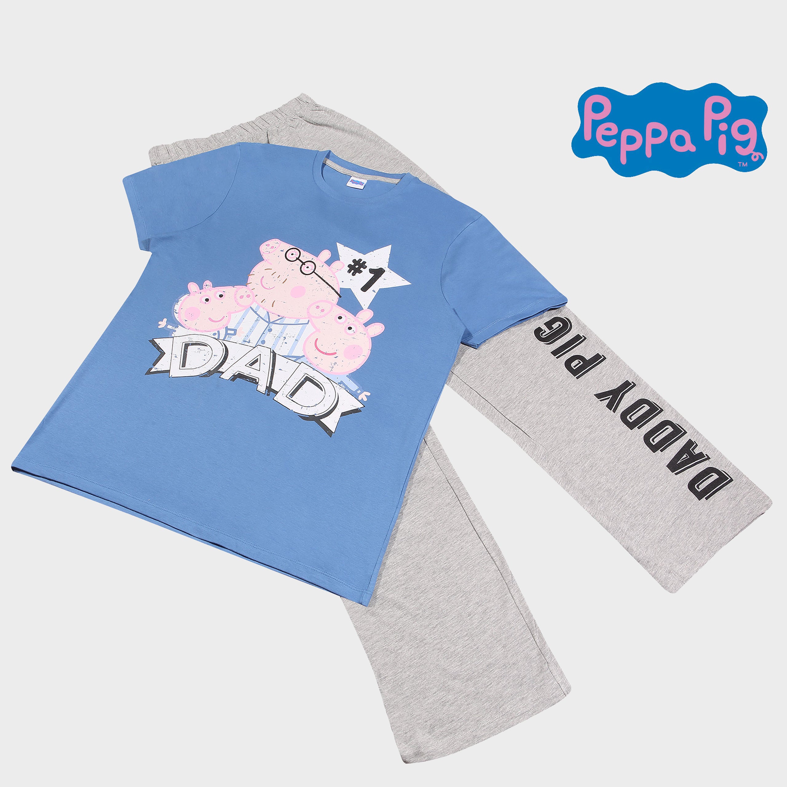 Peppa Pig Number 1 Dad Adults Pyjamas Set